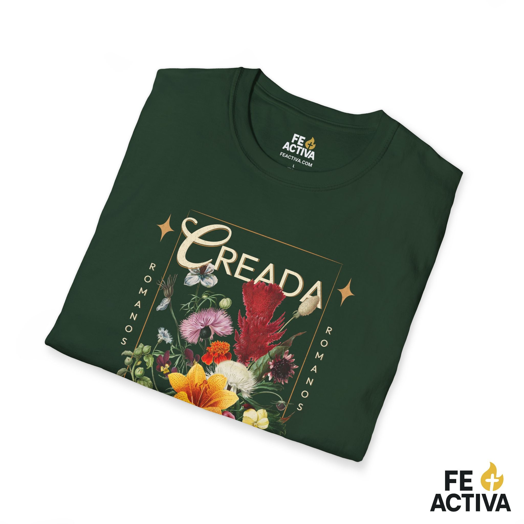 Creada con un Propósito – Romanos 8:28 | Camiseta Cristiana | Fe Activa