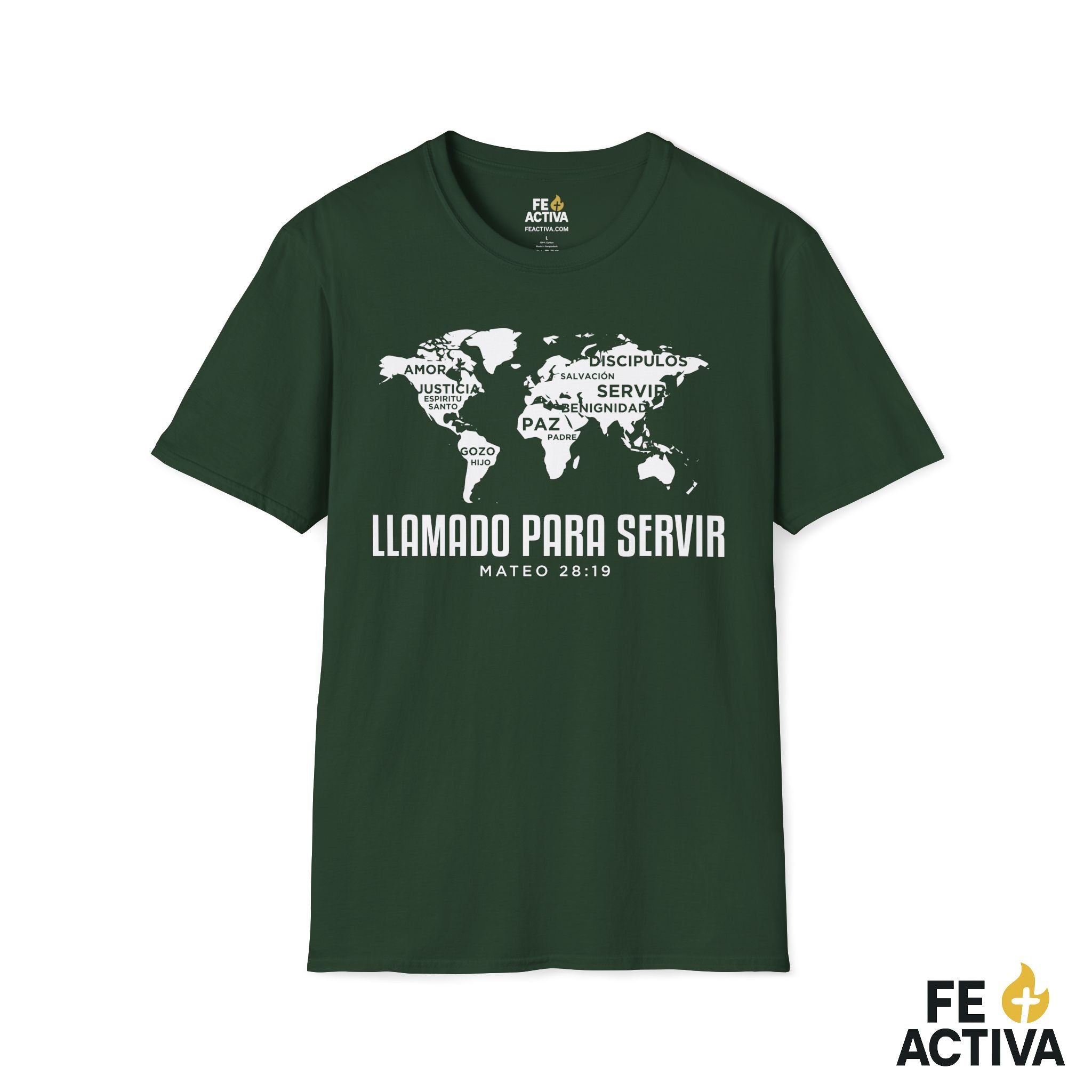 Llamado Para Servir – Marcos 10:45 | Camiseta Cristiana | Fe Activa