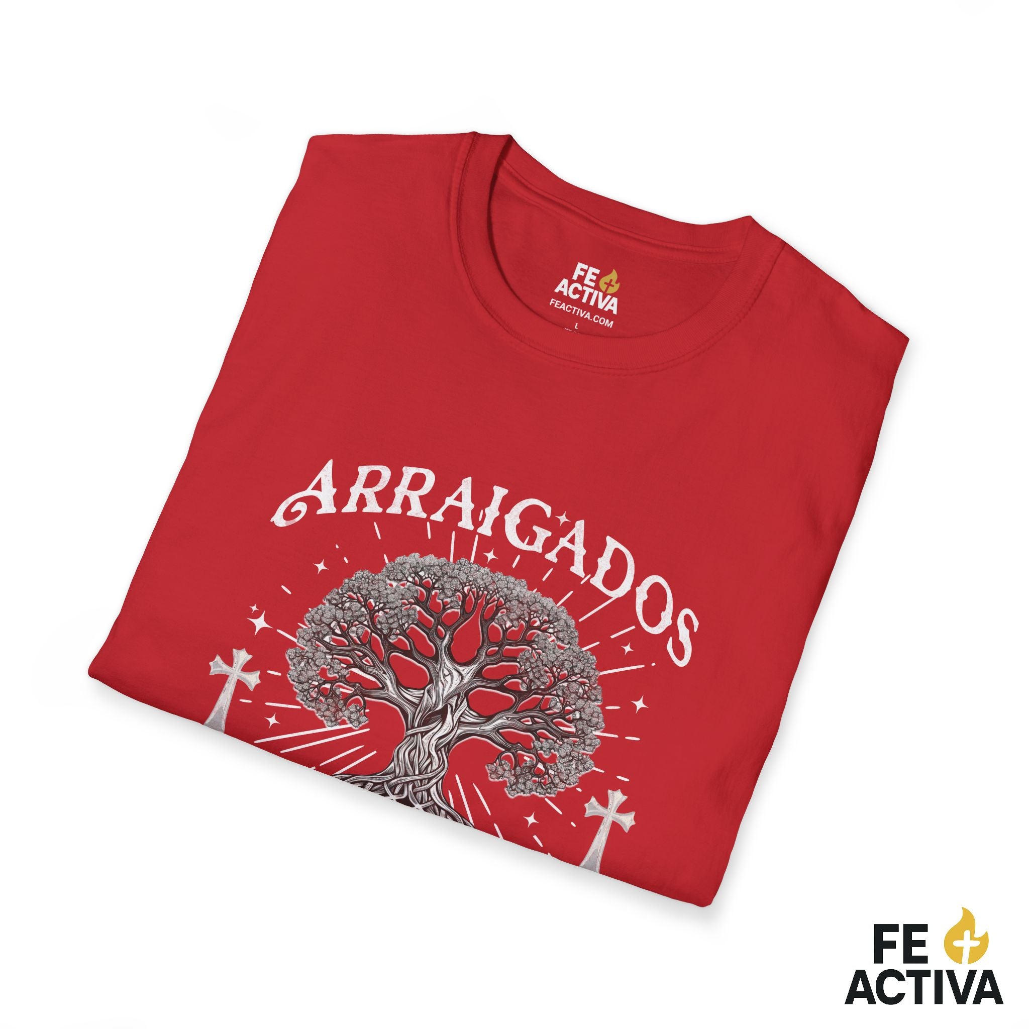 Arraigados en Cristo – Colosenses 2:7 | Camiseta Cristiana | Fe Activa