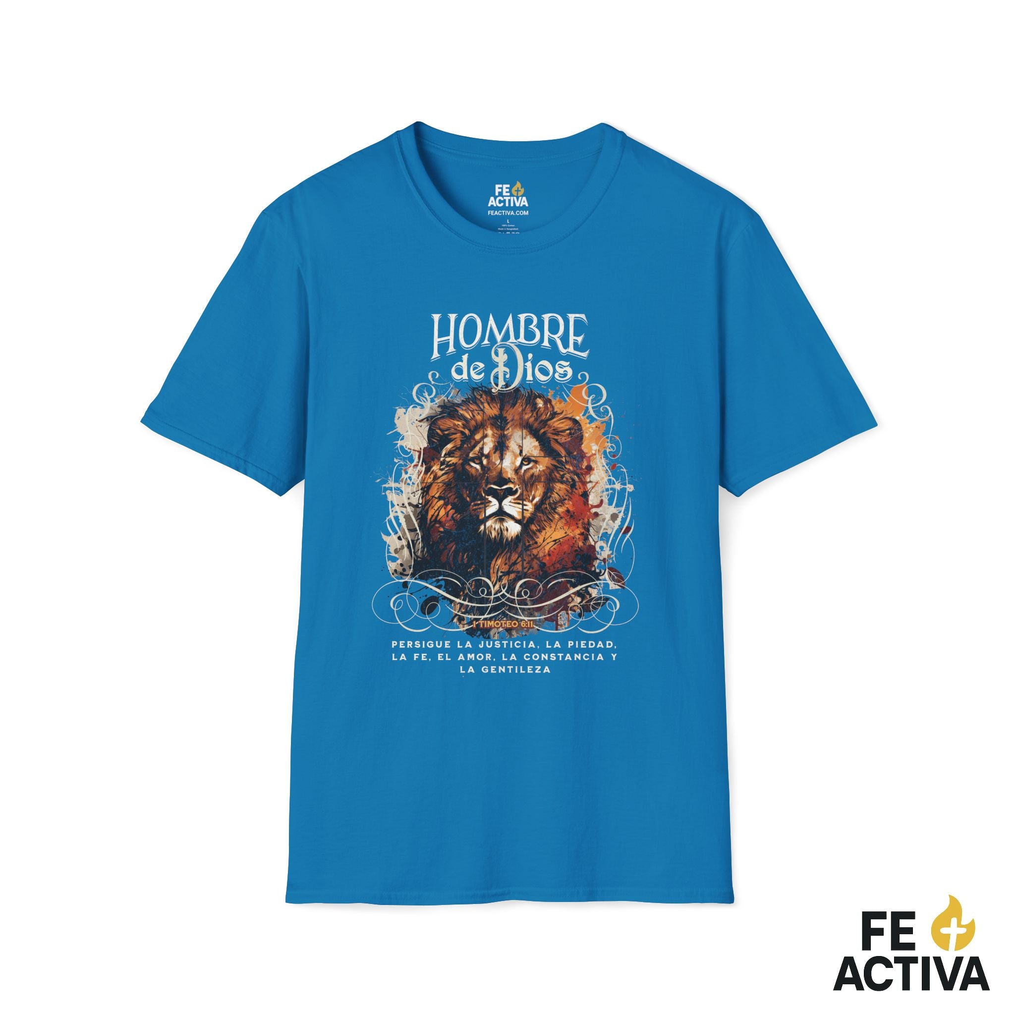 Hombre de Dios – 1 Timoteo 6:11 | Camiseta Cristiana | Fe Activa