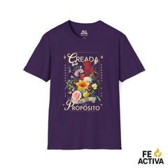 Creada con un Propósito – Romanos 8:28 | Camiseta Cristiana | Fe Activa