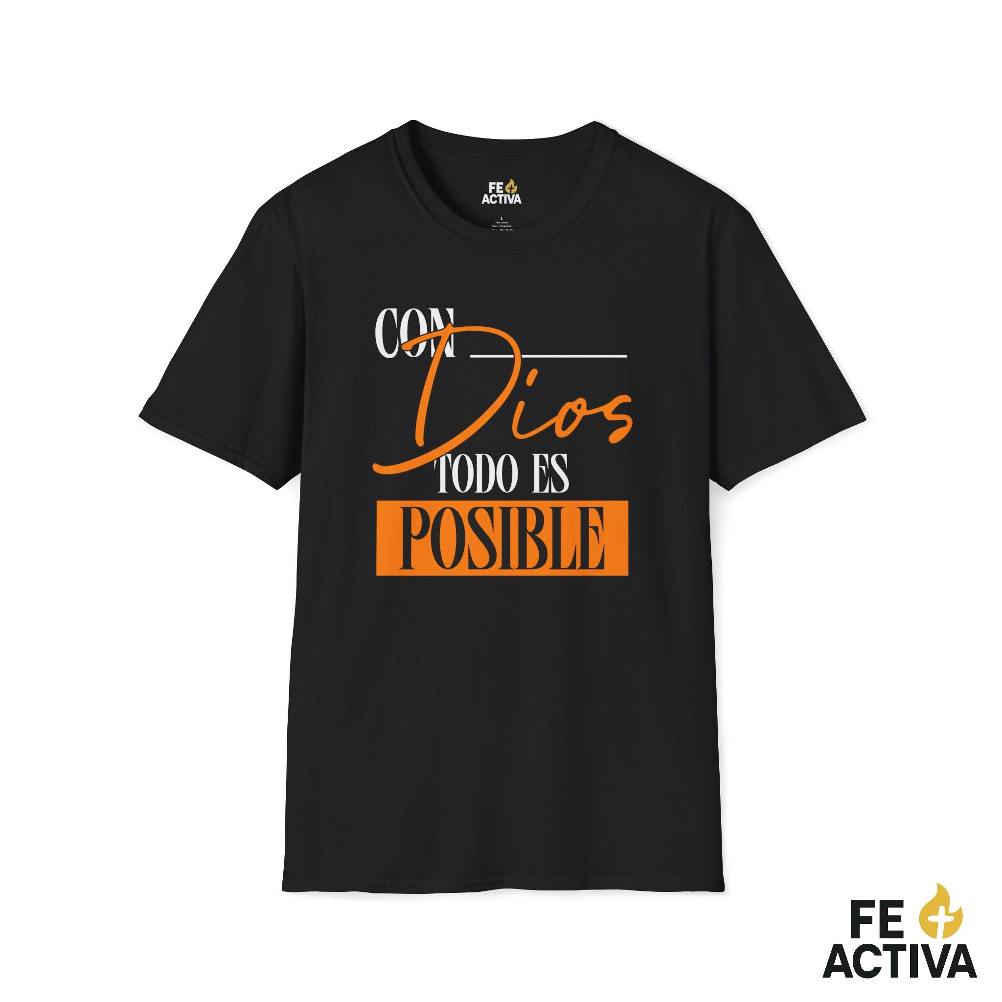 Con Dios todo es posible – Camiseta Cristiana Unisex