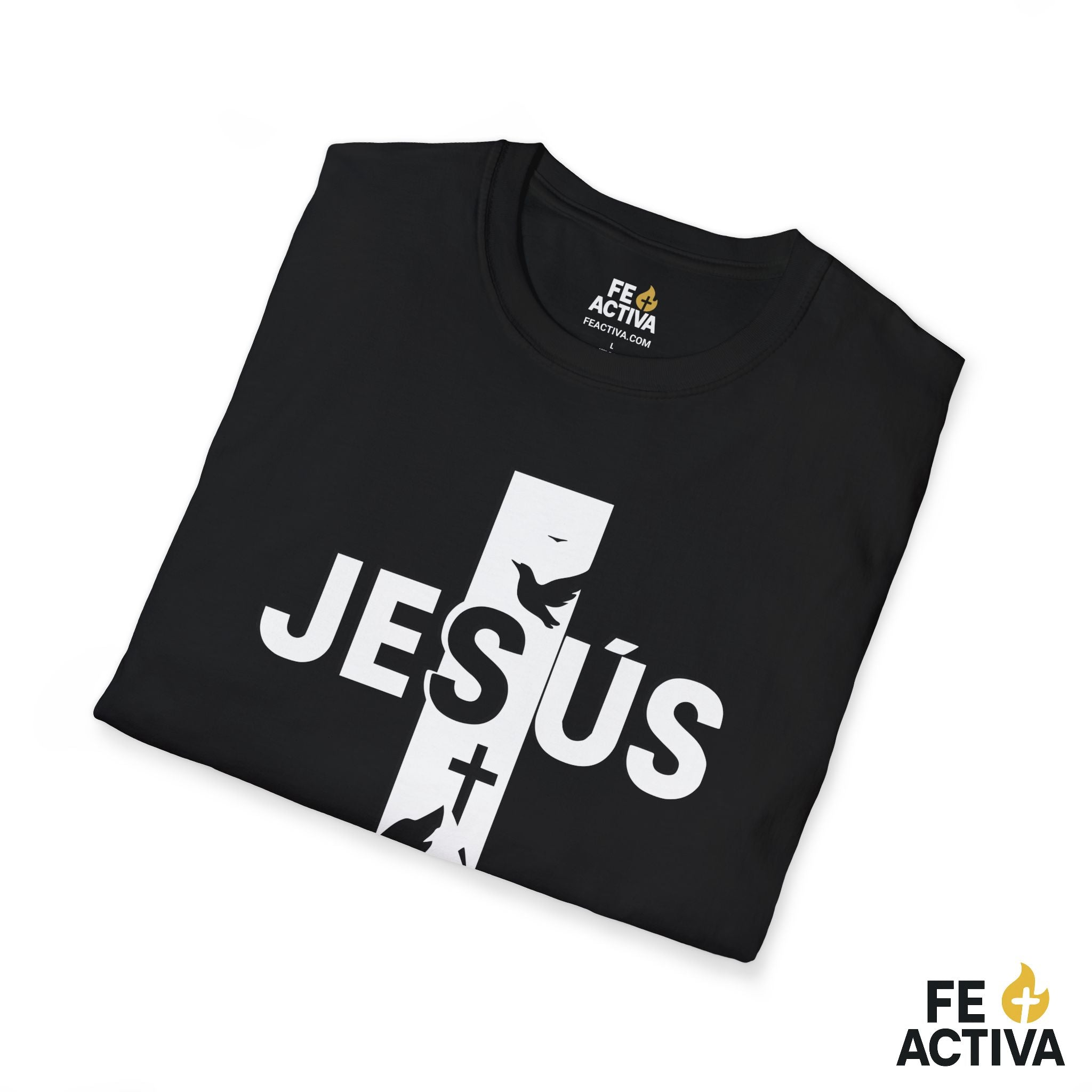 Jesus + Cruz: Camino, Verdad y Vida  | Camiseta Cristiana | Fe Activ:a