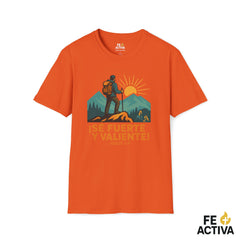 Se Fuerte y Valiente Josue 1:9 | Camiseta Cristiana | Fe Activa