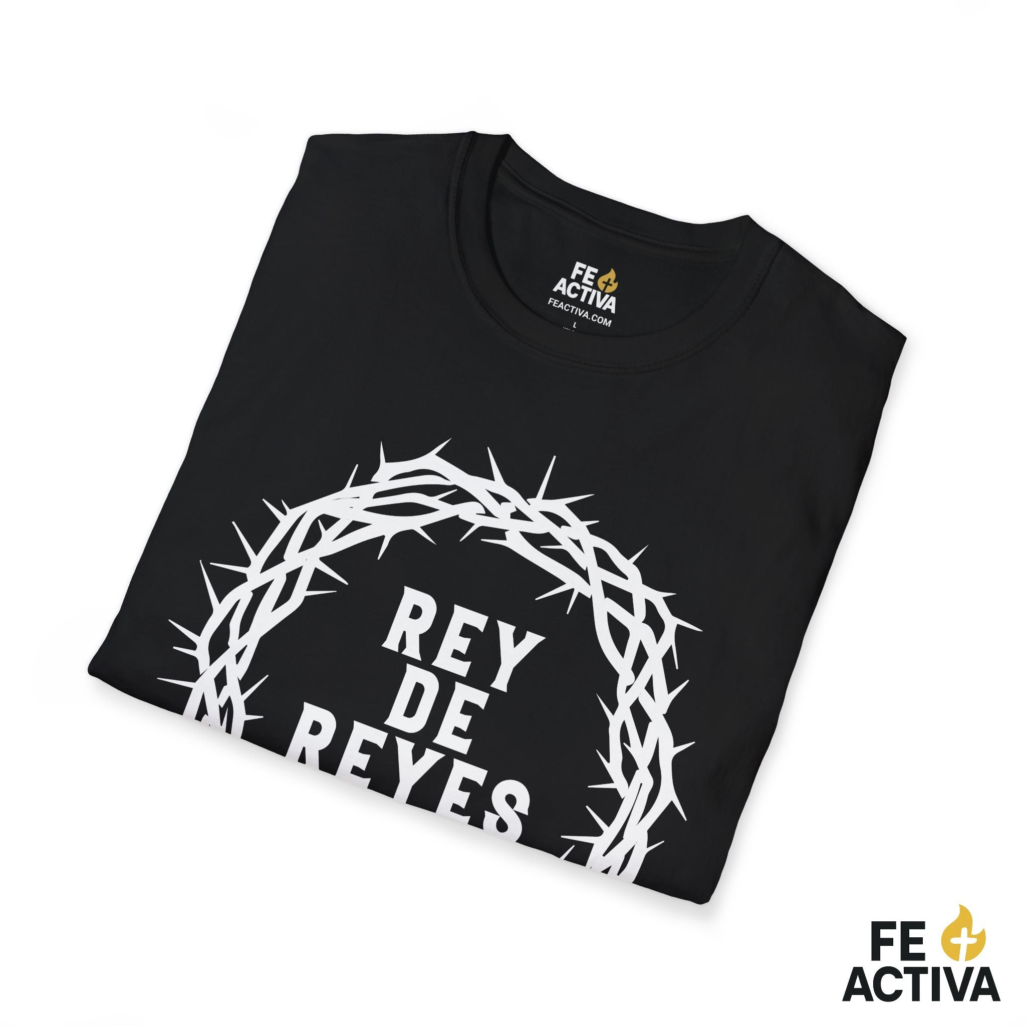 Rey de Reyes – Apocalipsis 19:16 | Camiseta Cristiana | Fe Activa