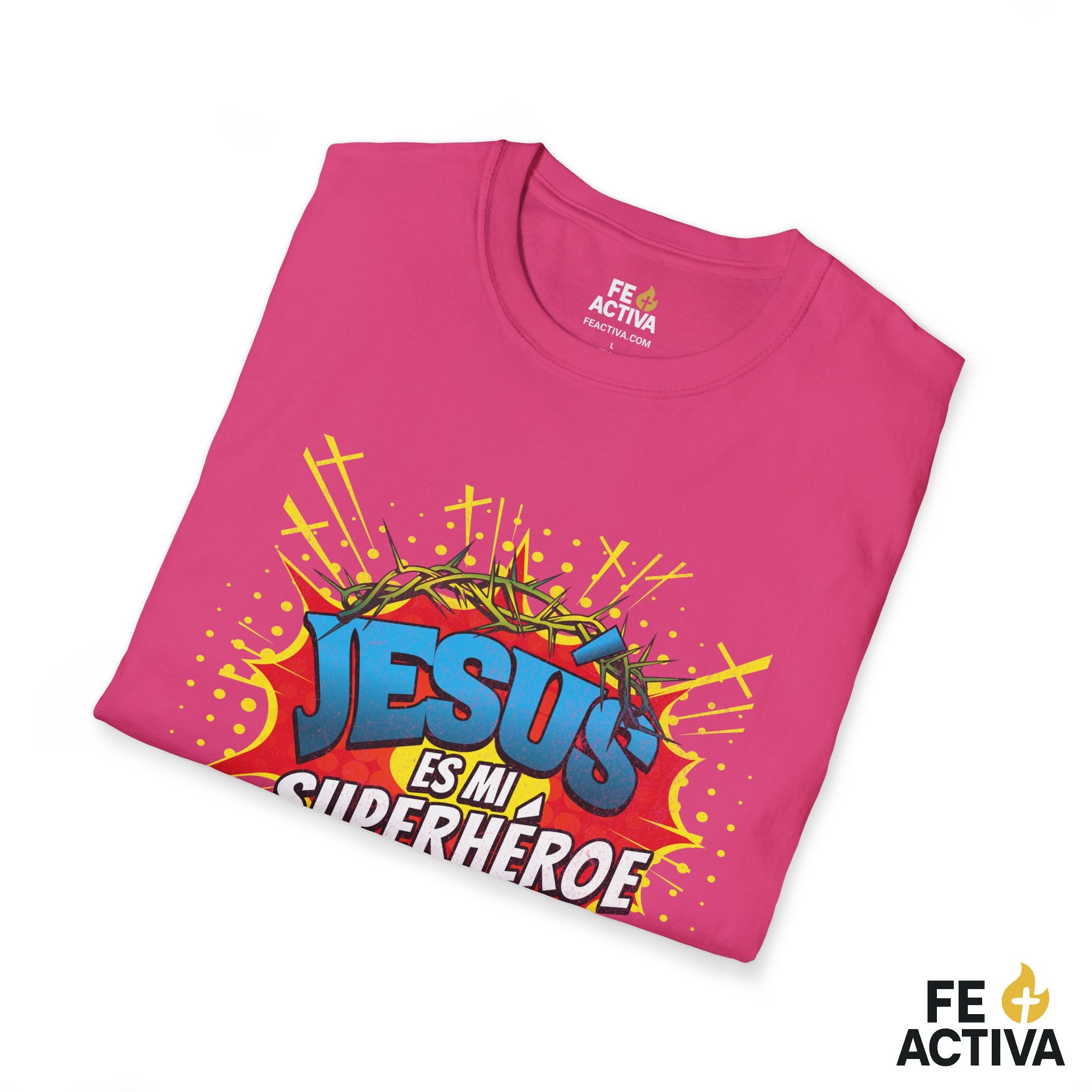 Jesús es mi Superhéroe – Juan 15:13 | Camiseta Cristiana | Fe Activa