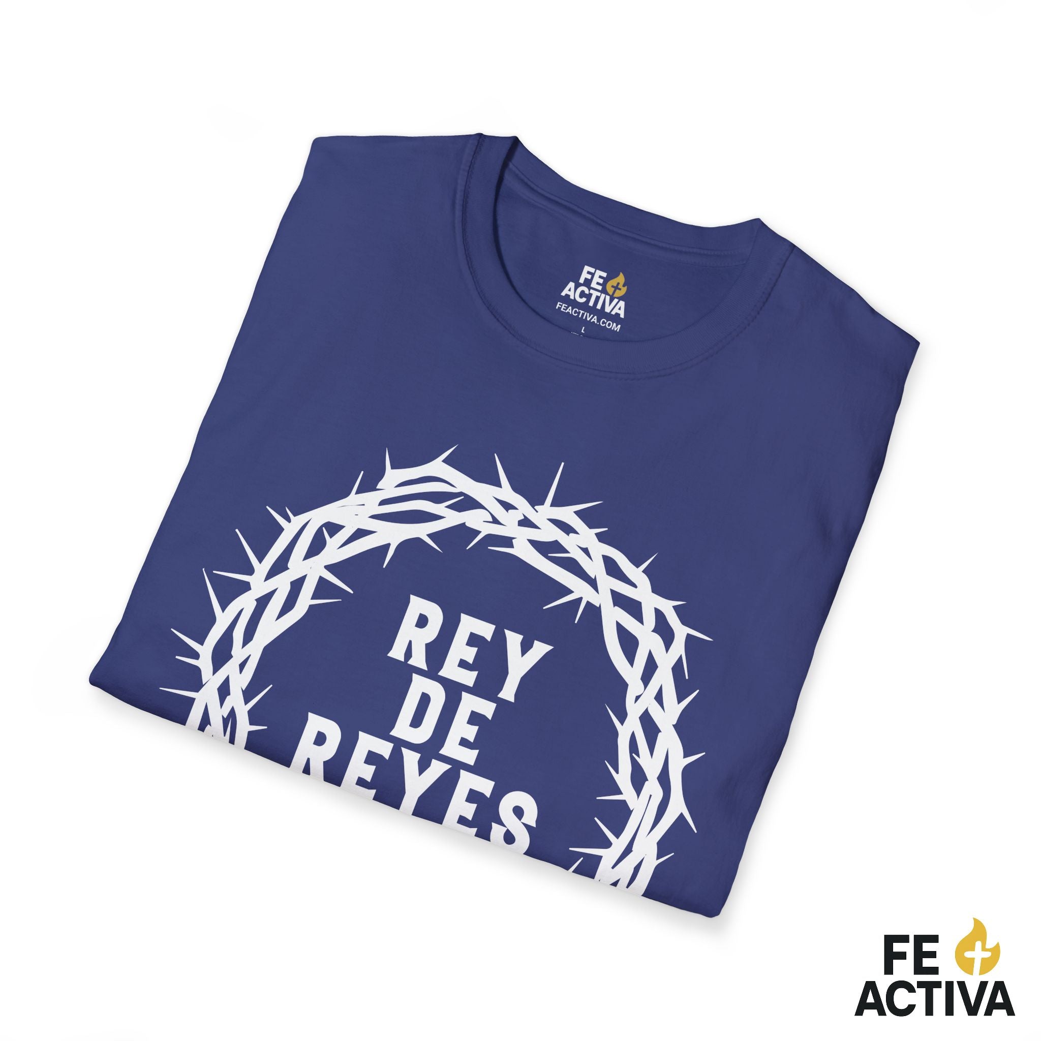 Rey de Reyes – Apocalipsis 19:16 | Camiseta Cristiana | Fe Activa