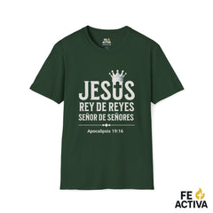 Jesus Rey de Reyes | Apocalipsis 19:16  | Camiseta Cristiana | Fe Activa