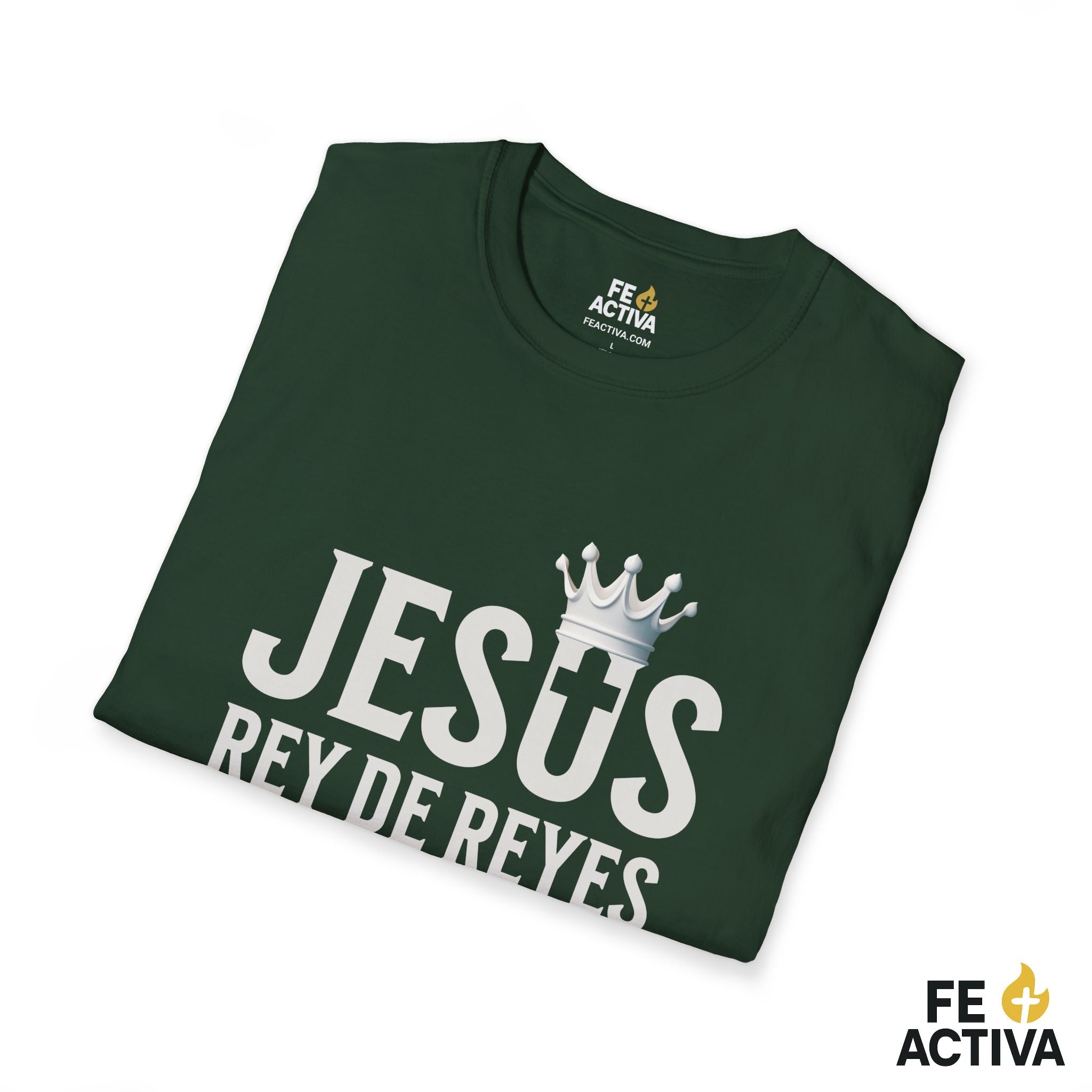 Jesus Rey de Reyes | Apocalipsis 19:16  | Camiseta Cristiana | Fe Activa