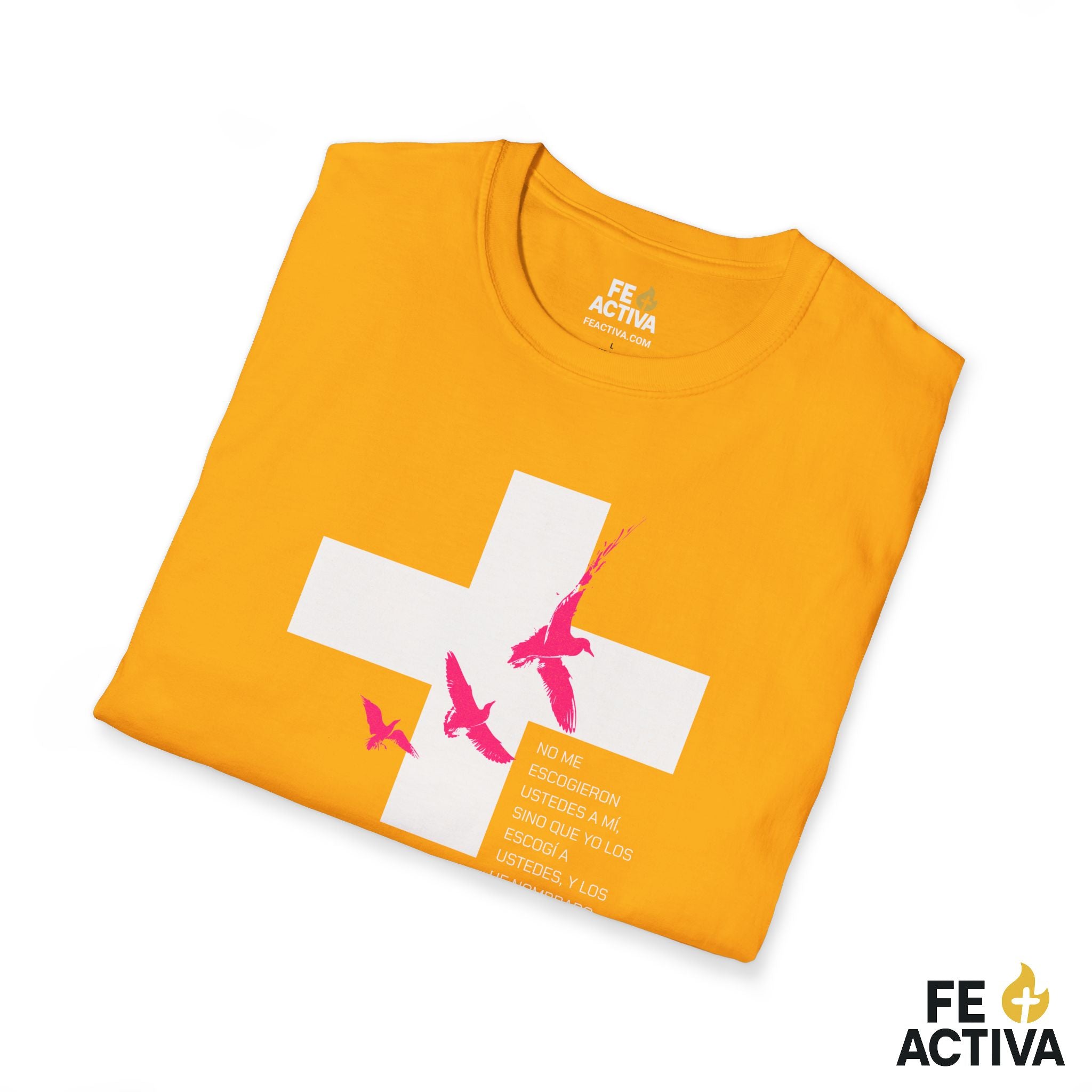 ESCOGIDO Juan 15:16 | Camisetas Cristianas | Fe Activa