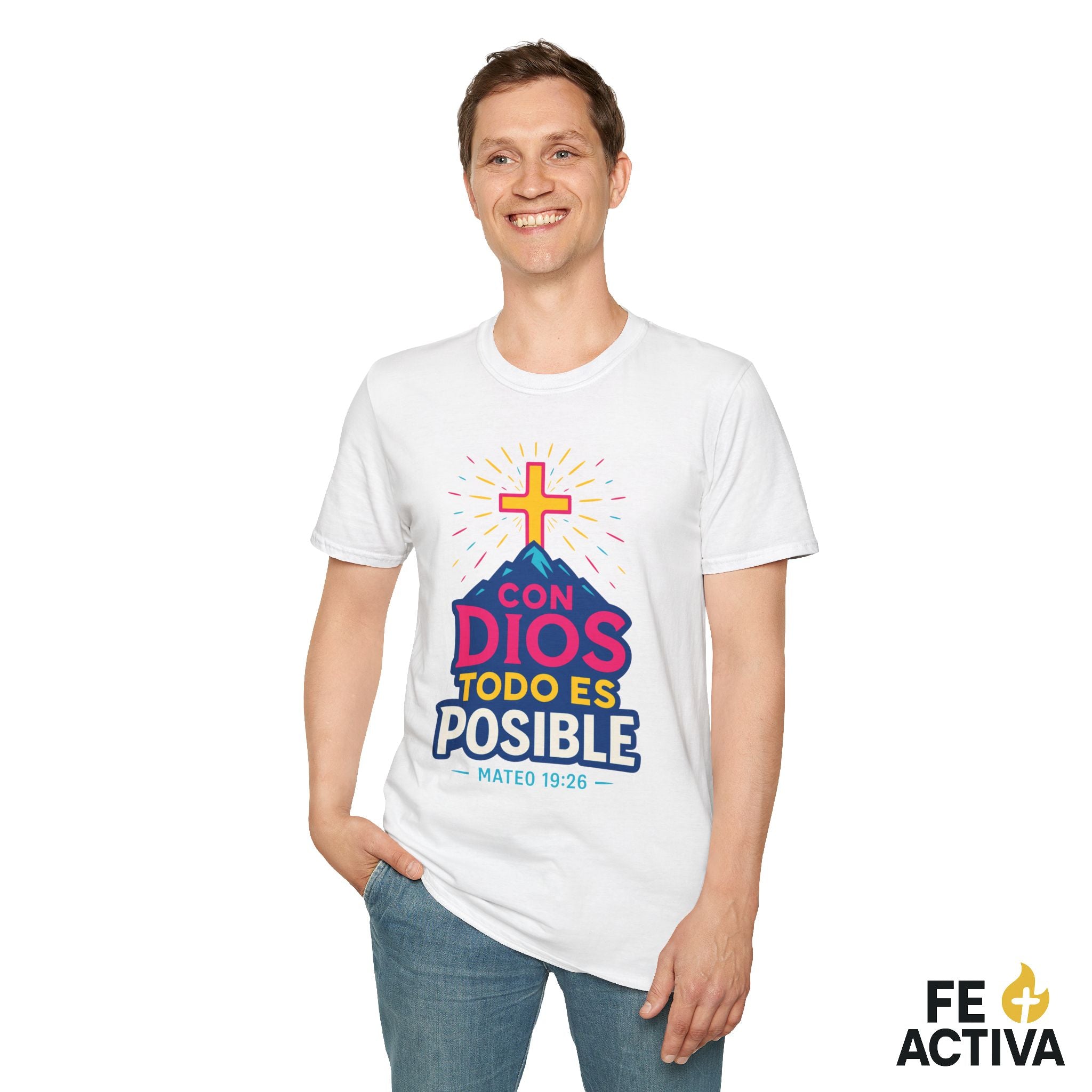 Con Dios todo es Posible | Camiseta Cristiana | Fe Activa