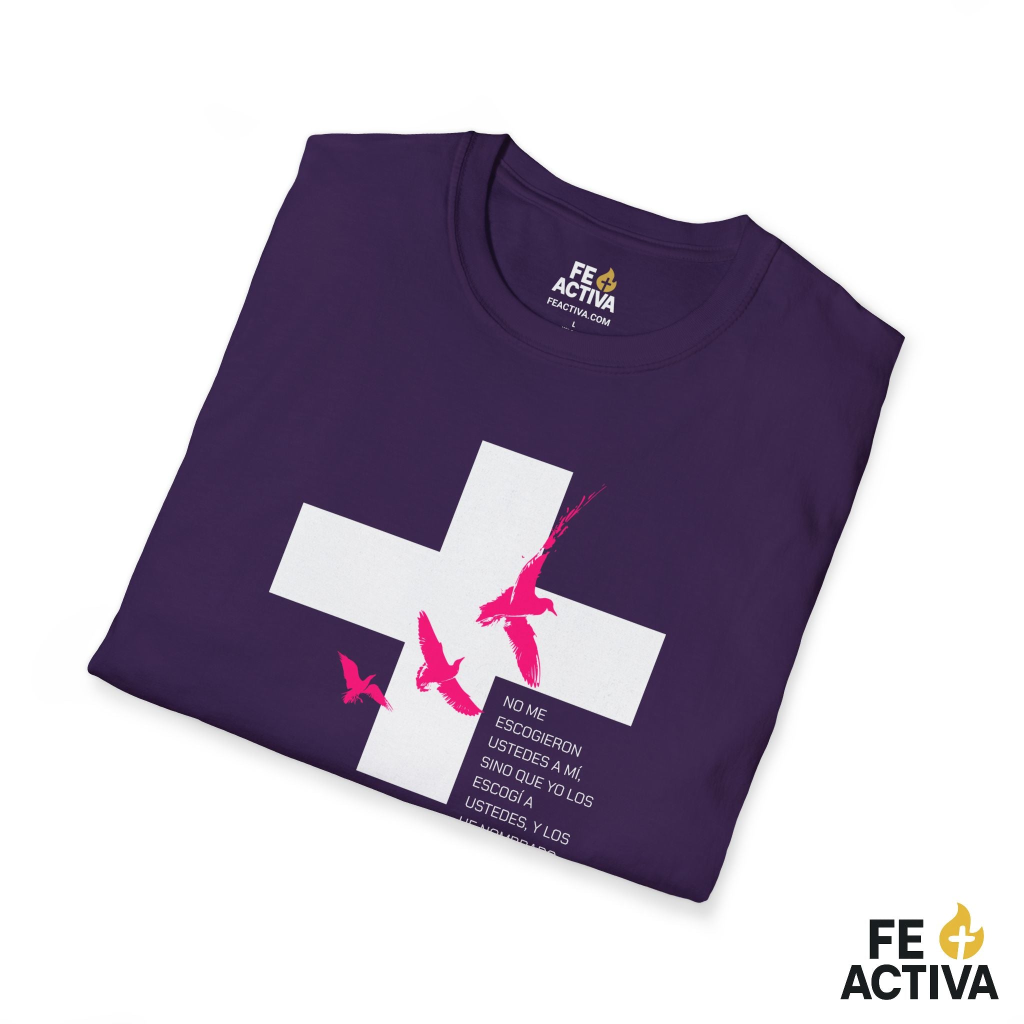 ESCOGIDO Juan 15:16 | Camisetas Cristianas | Fe Activa
