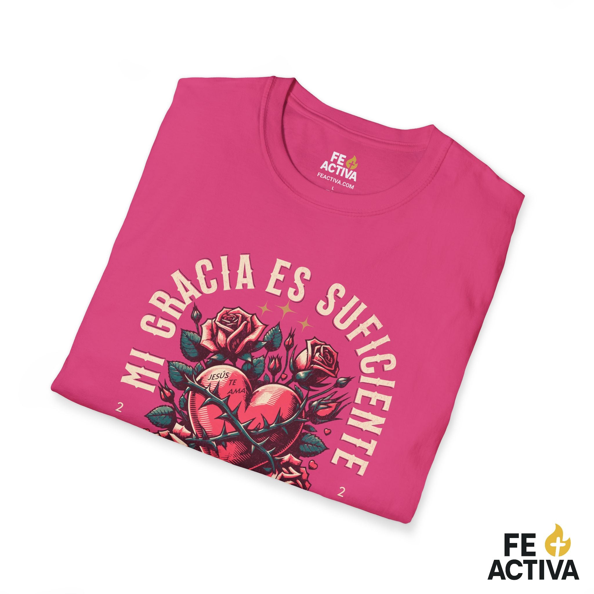 Mi Gracia Es Suficiente – 2 Corintios 12:9 | Camiseta Cristiana | Fe Activa