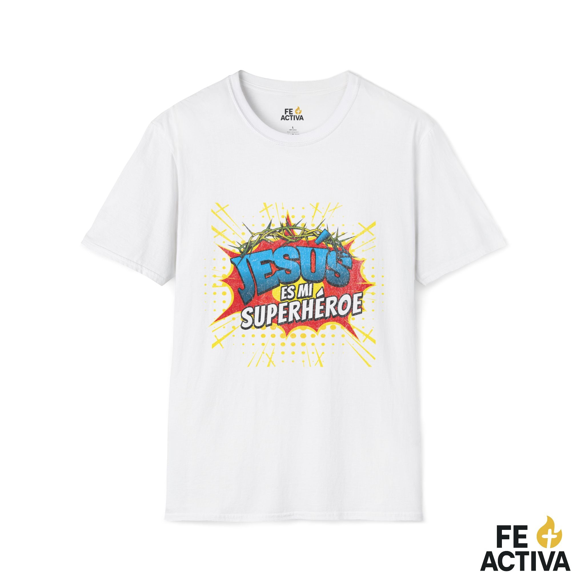 Jesús es mi Superhéroe – Juan 15:13 | Camiseta Cristiana | Fe Activa