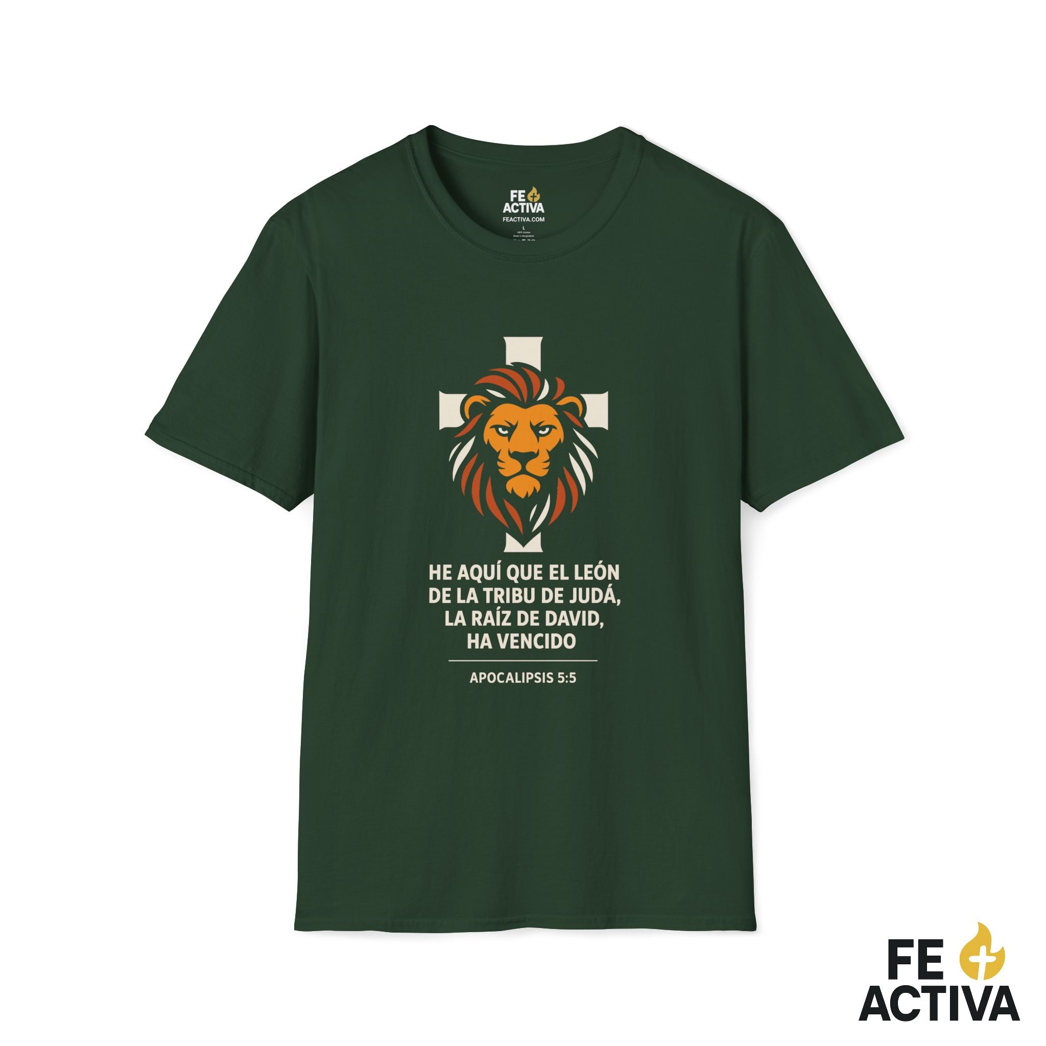 Jesus: El Leon de Judah | Apocalipsis 19:16  | Camiseta Cristiana | Fe Activa