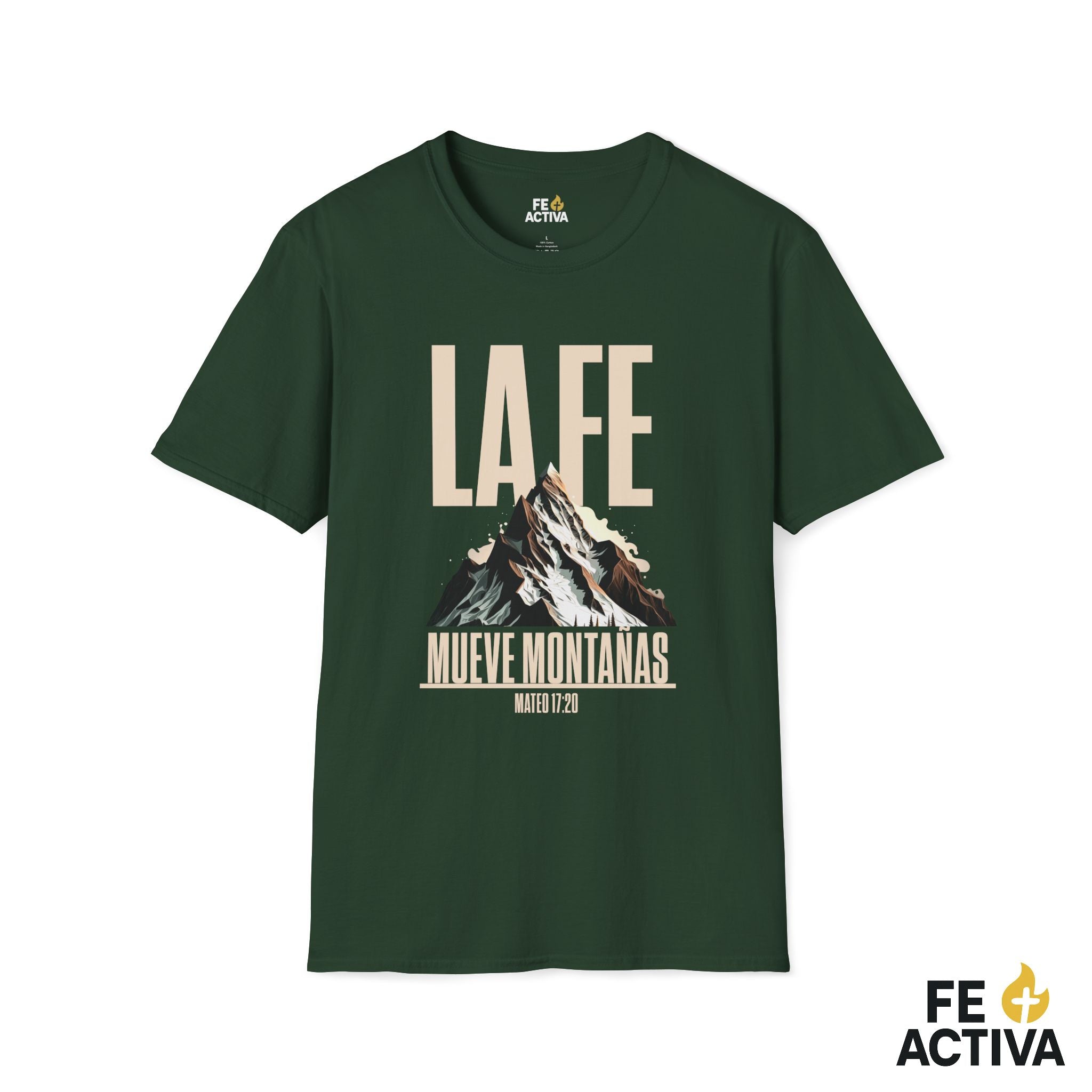 La Fe Mueve Montañas - Mateo 17:20  | Diseño 1 | Fe Activa