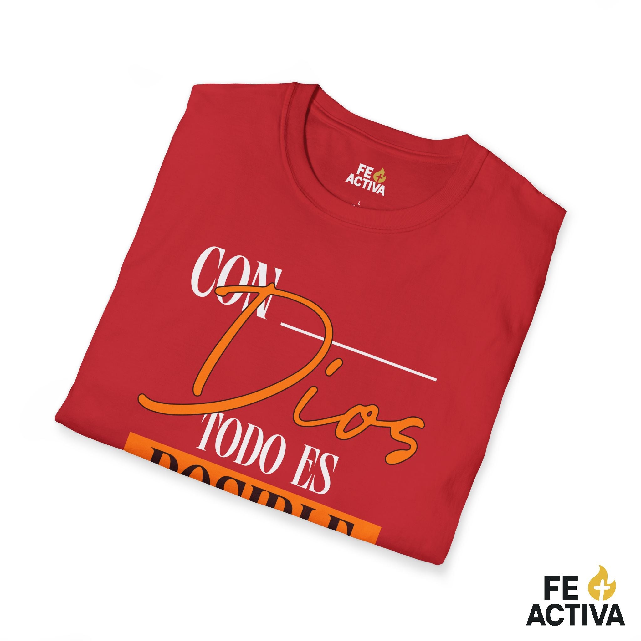 Con Dios todo es posible – Camiseta Cristiana Unisex