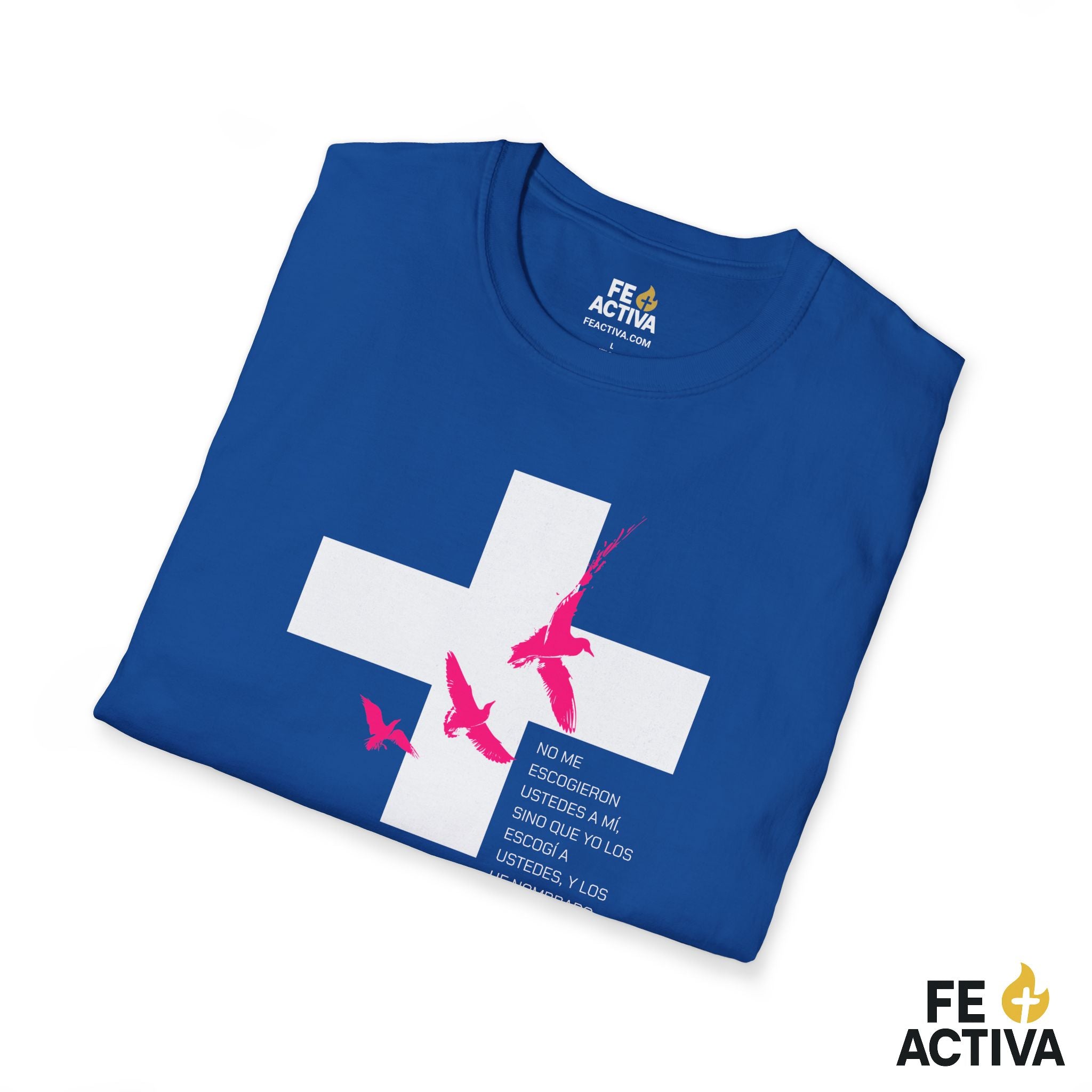 ESCOGIDO Juan 15:16 | Camisetas Cristianas | Fe Activa