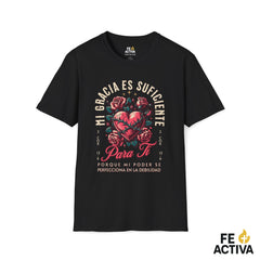 Mi Gracia Es Suficiente – 2 Corintios 12:9 | Camiseta Cristiana | Fe Activa