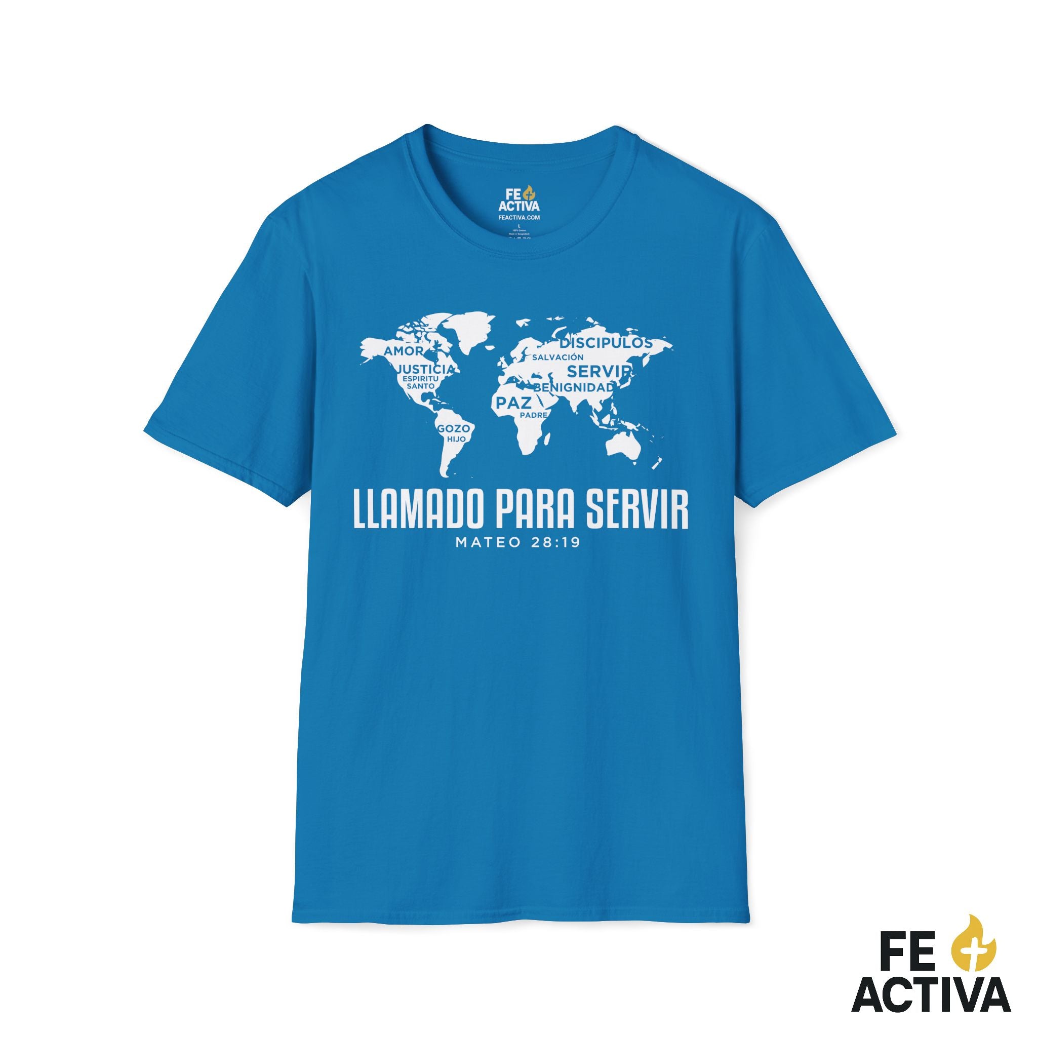 Llamado Para Servir – Marcos 10:45 | Camiseta Cristiana | Fe Activa
