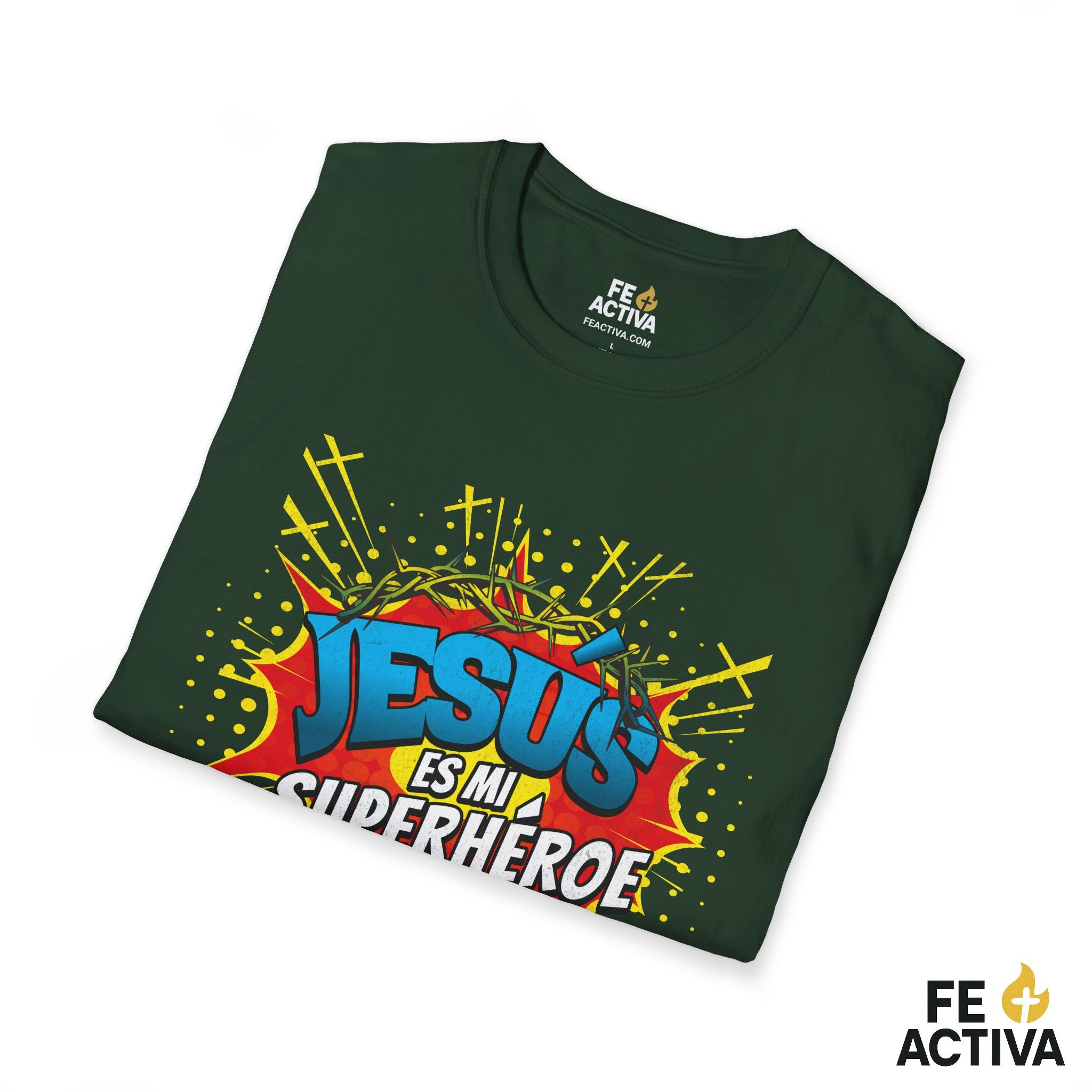 Jesús es mi Superhéroe – Juan 15:13 | Camiseta Cristiana | Fe Activa