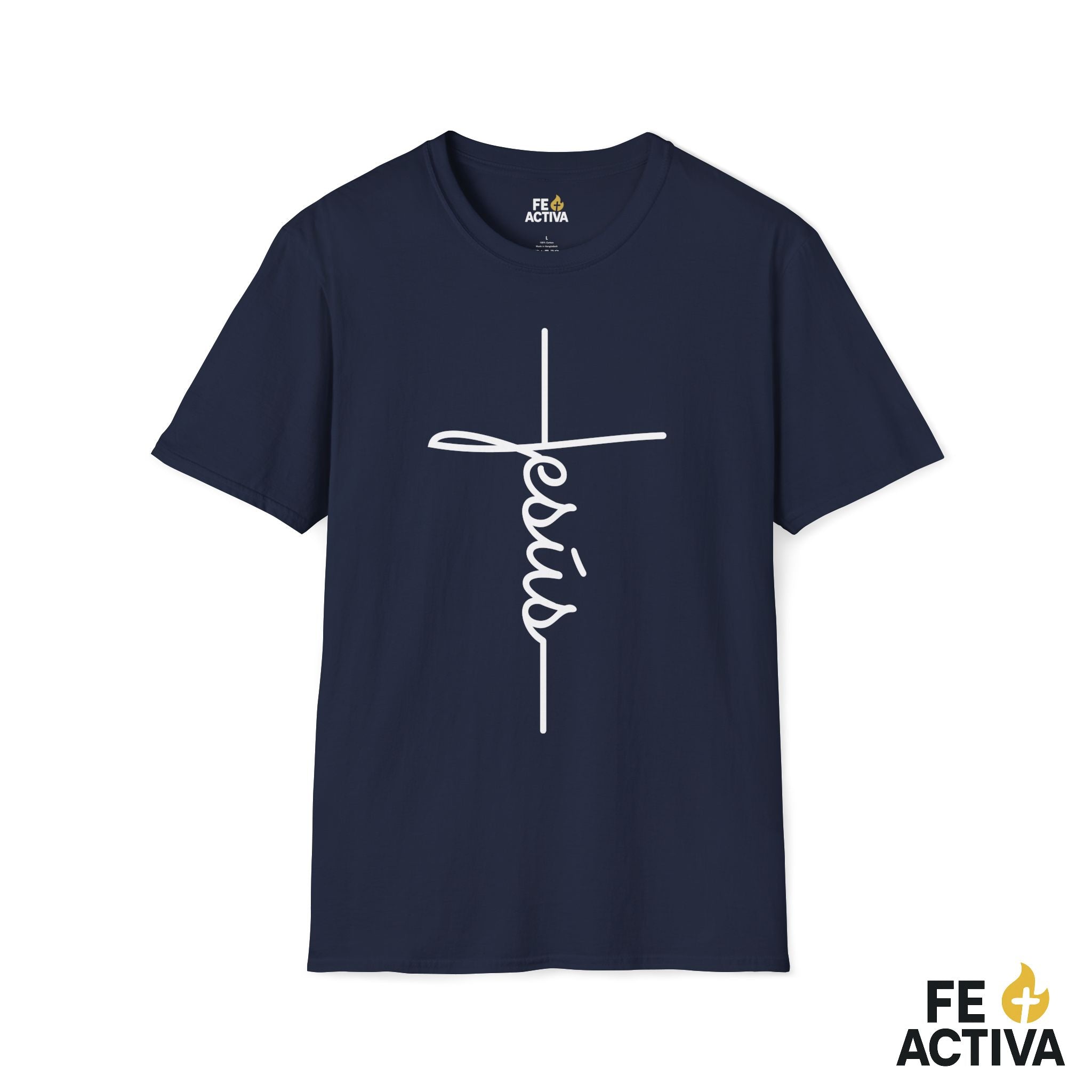 La Cruz y Jesus - Camiseta Cristiana en Español