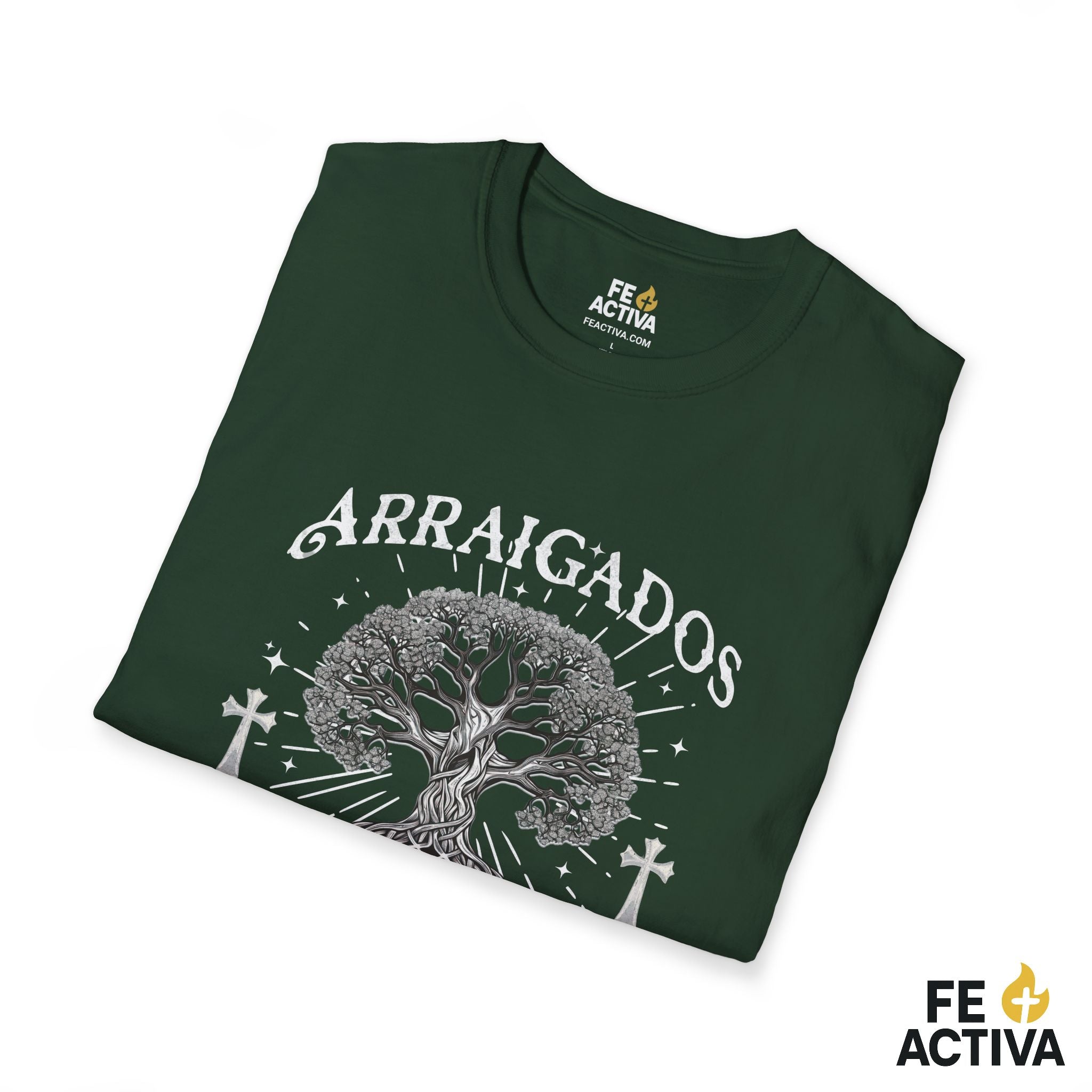 Arraigados en Cristo – Colosenses 2:7 | Camiseta Cristiana | Fe Activa