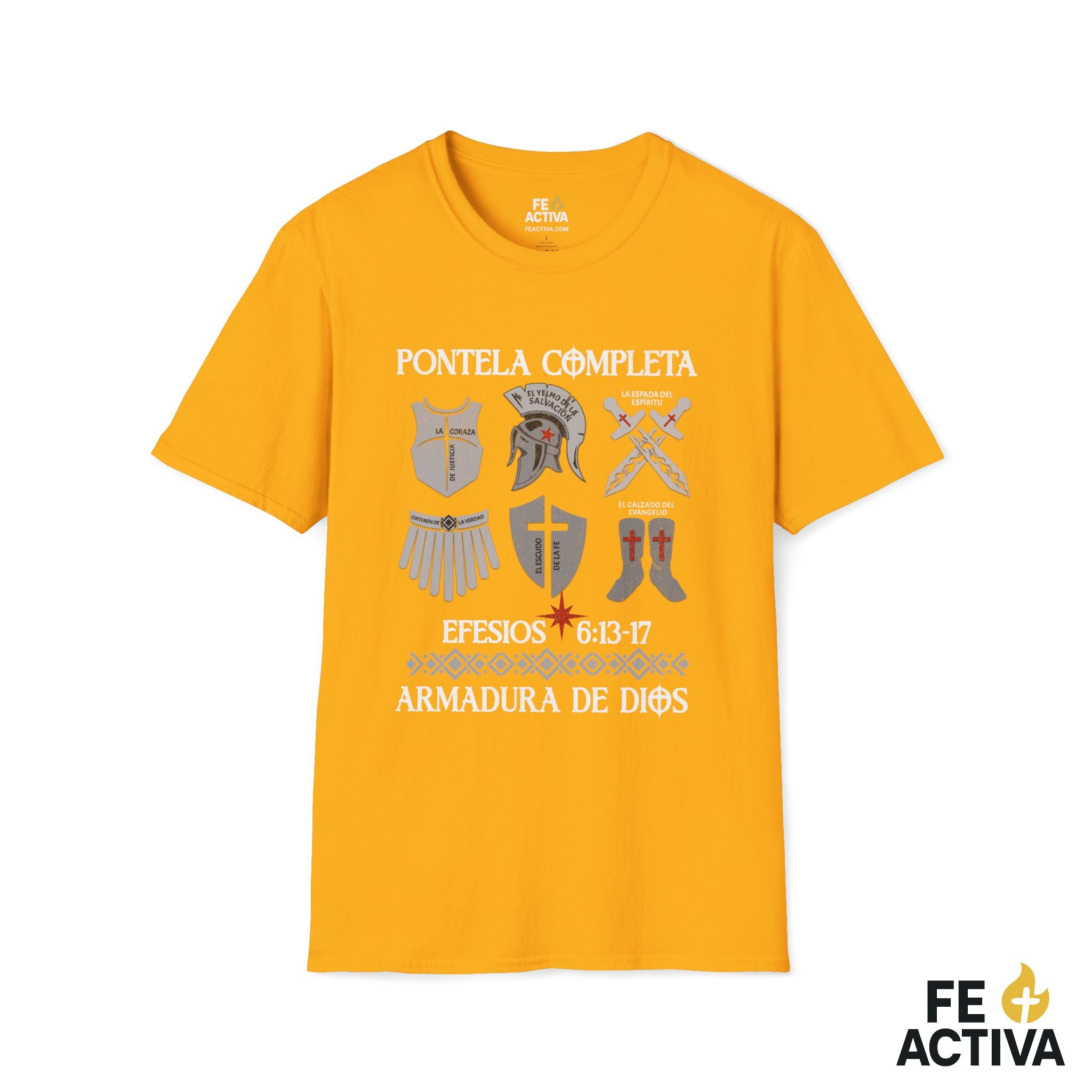 Ponte la Armadura – Efesios 6:11 | Camiseta Cristiana | Fe Activa