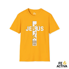 Jesus + Cruz: Camino, Verdad y Vida  | Camiseta Cristiana | Fe Activ:a