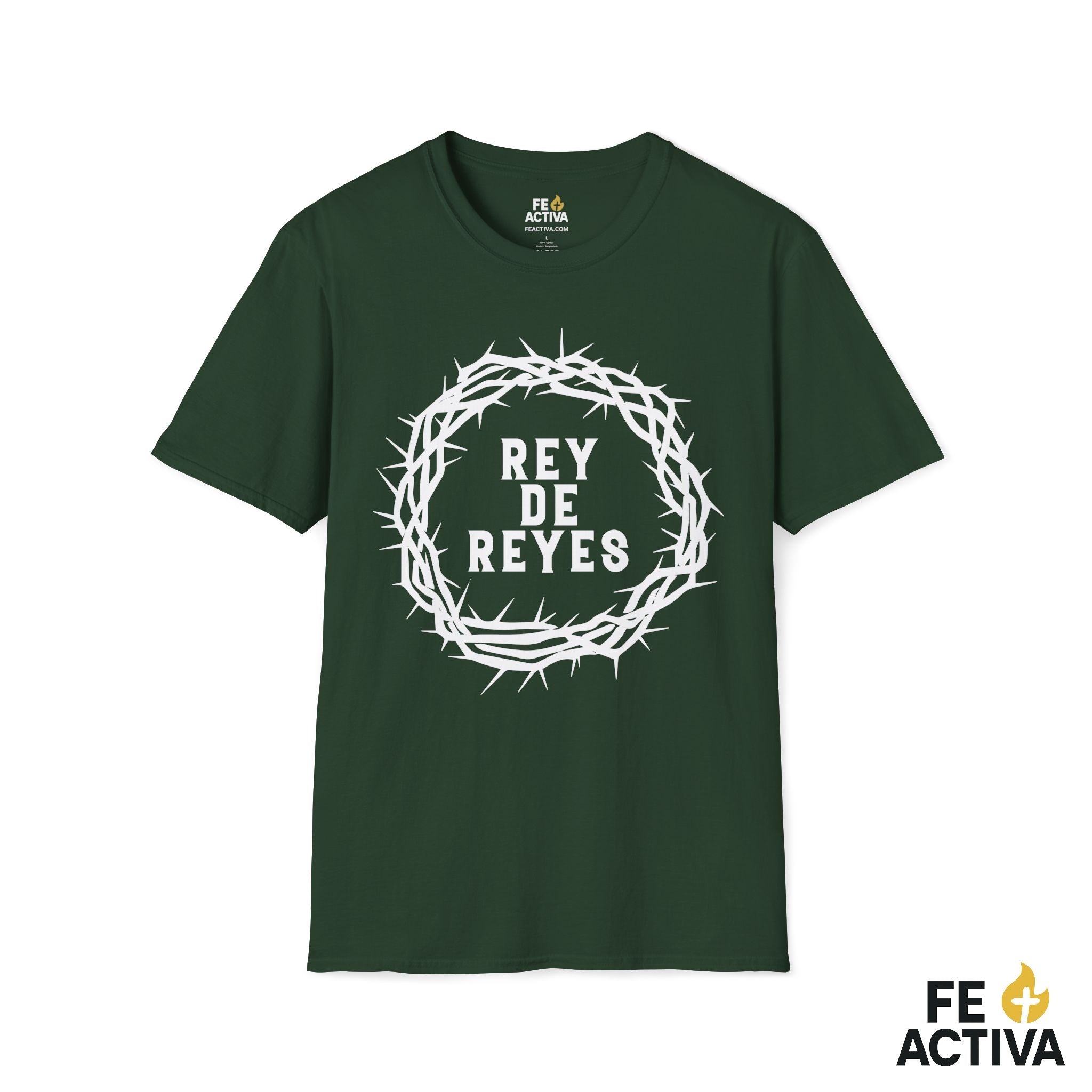 Rey de Reyes – Apocalipsis 19:16 | Camiseta Cristiana | Fe Activa