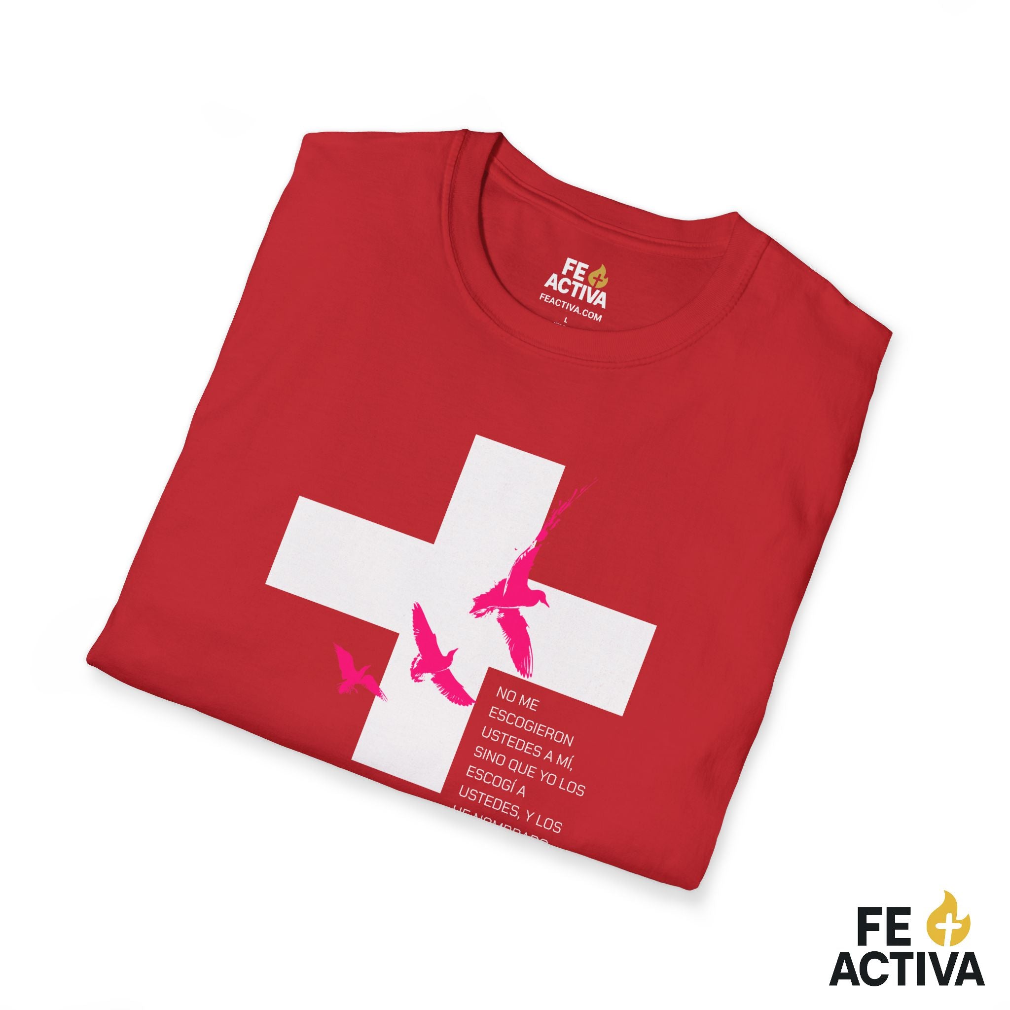 ESCOGIDO Juan 15:16 | Camisetas Cristianas | Fe Activa