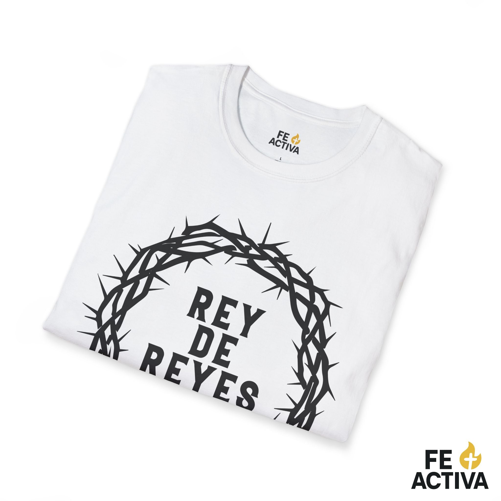 Rey de Reyes – Apocalipsis 19:16 | Camiseta Cristiana | Fe Activa