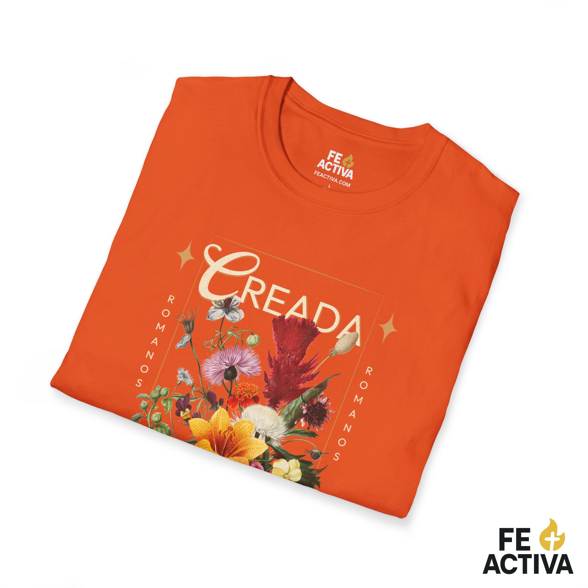 Creada con un Propósito – Romanos 8:28 | Camiseta Cristiana | Fe Activa