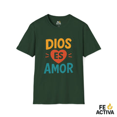 Dios es Amor  | Camiseta Cristiana | Fe Activa