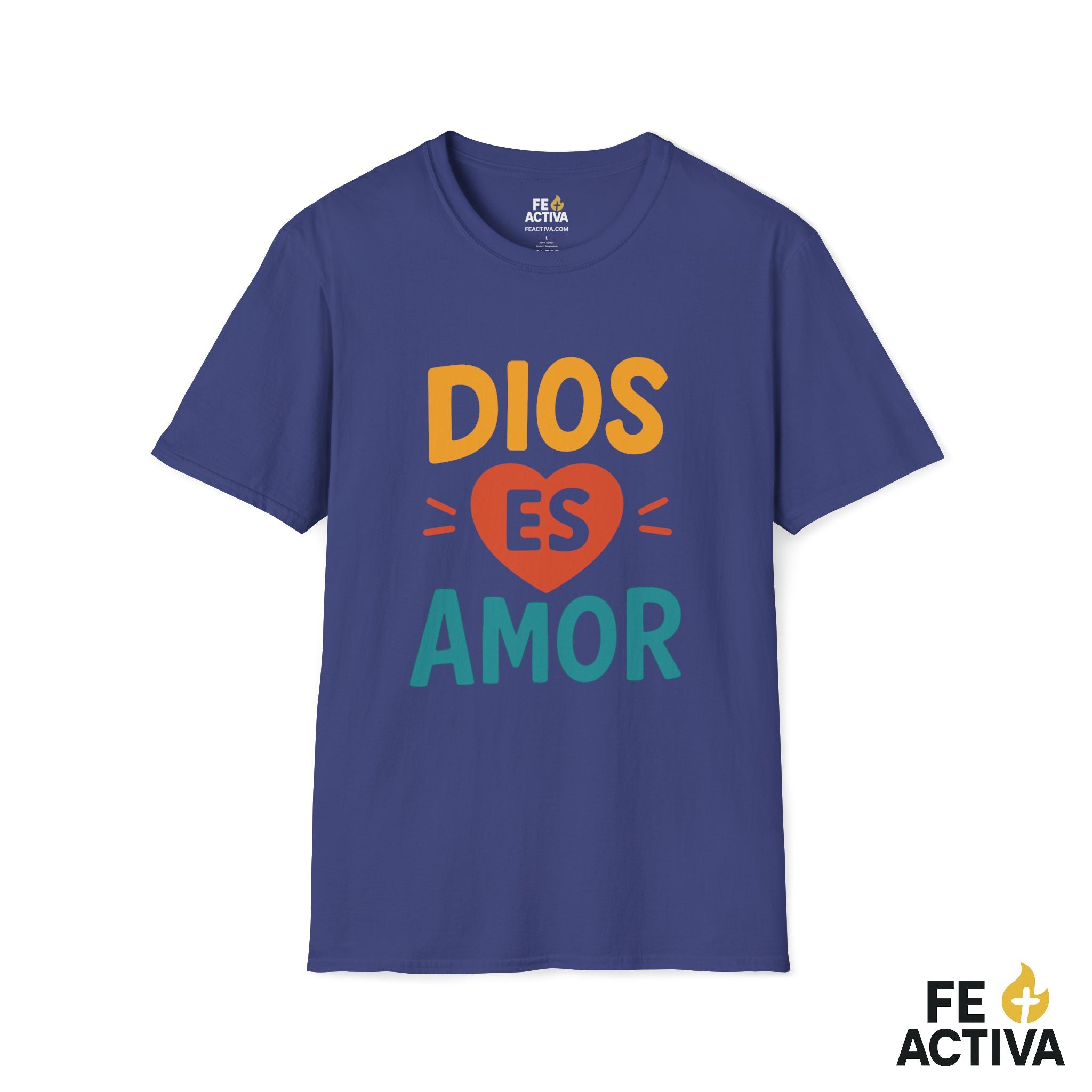 Dios es Amor  | Camiseta Cristiana | Fe Activa