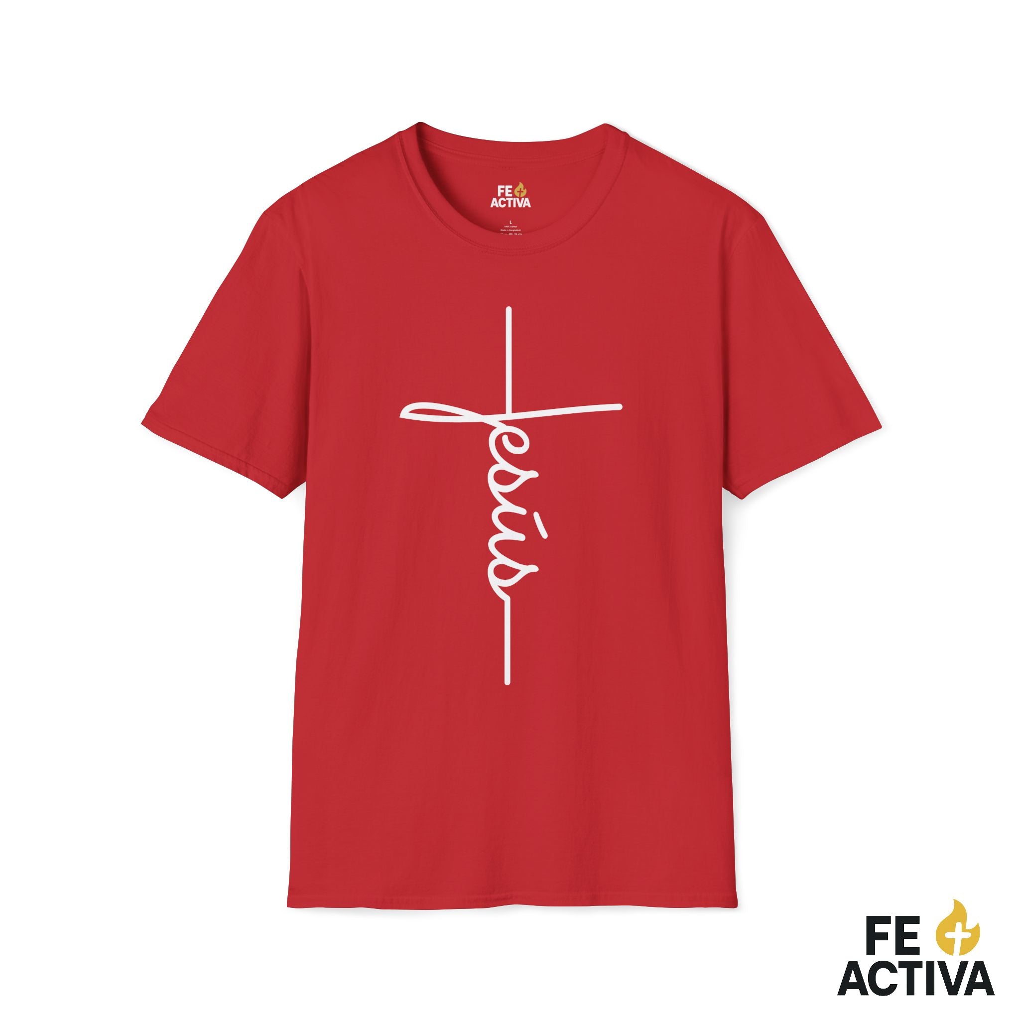La Cruz y Jesus - Camiseta Cristiana en Español