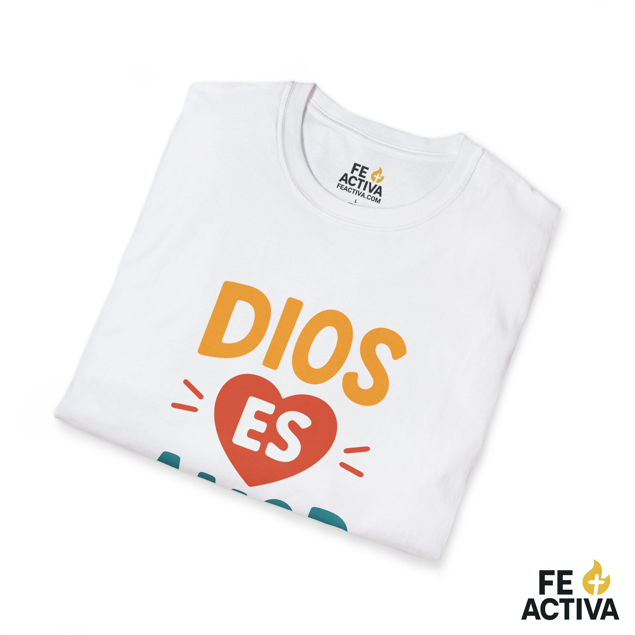 Dios es Amor  | Camiseta Cristiana | Fe Activa