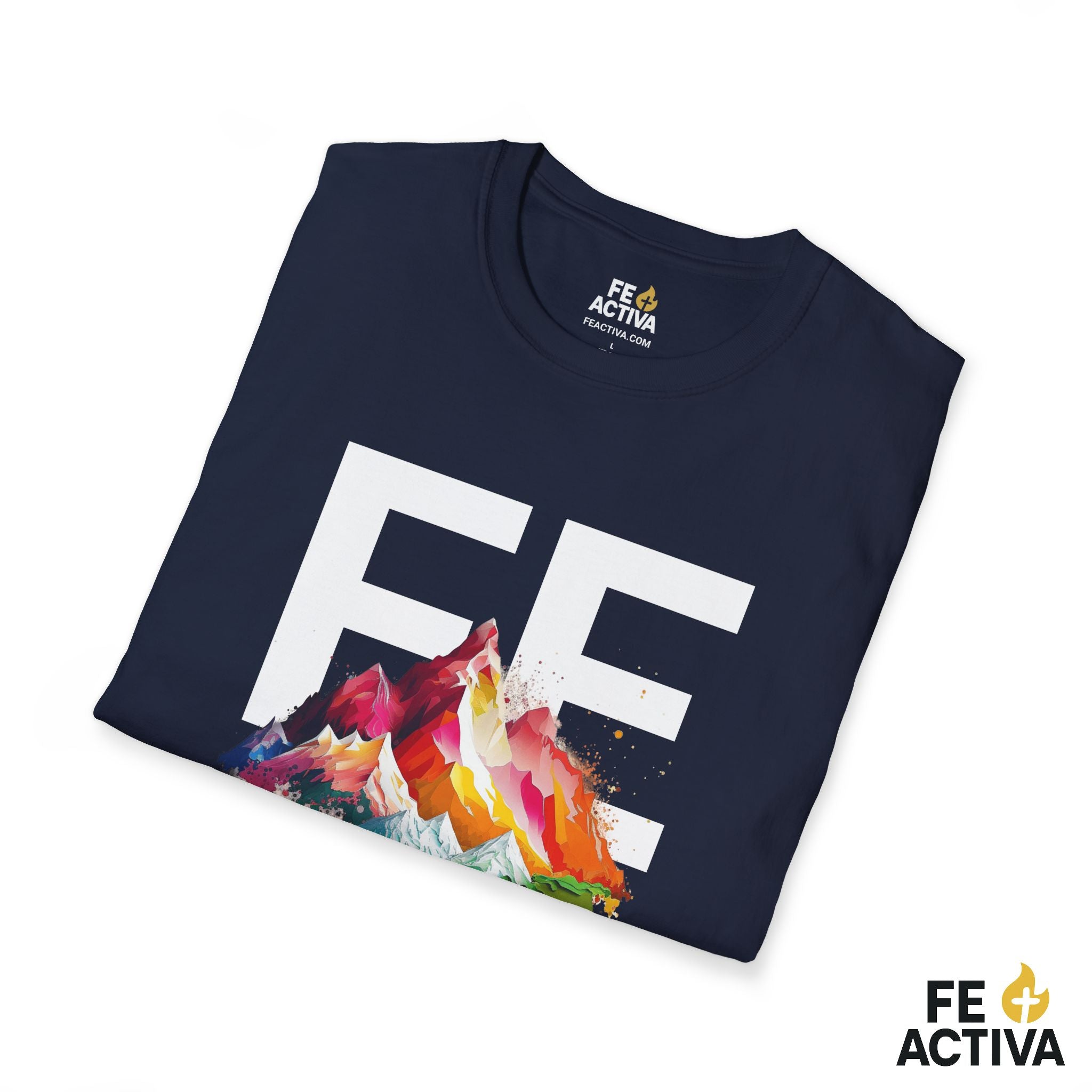 Fe que mueve Montañas - Mateo 17:20 | Camisetas Cristianas | Fe Activa