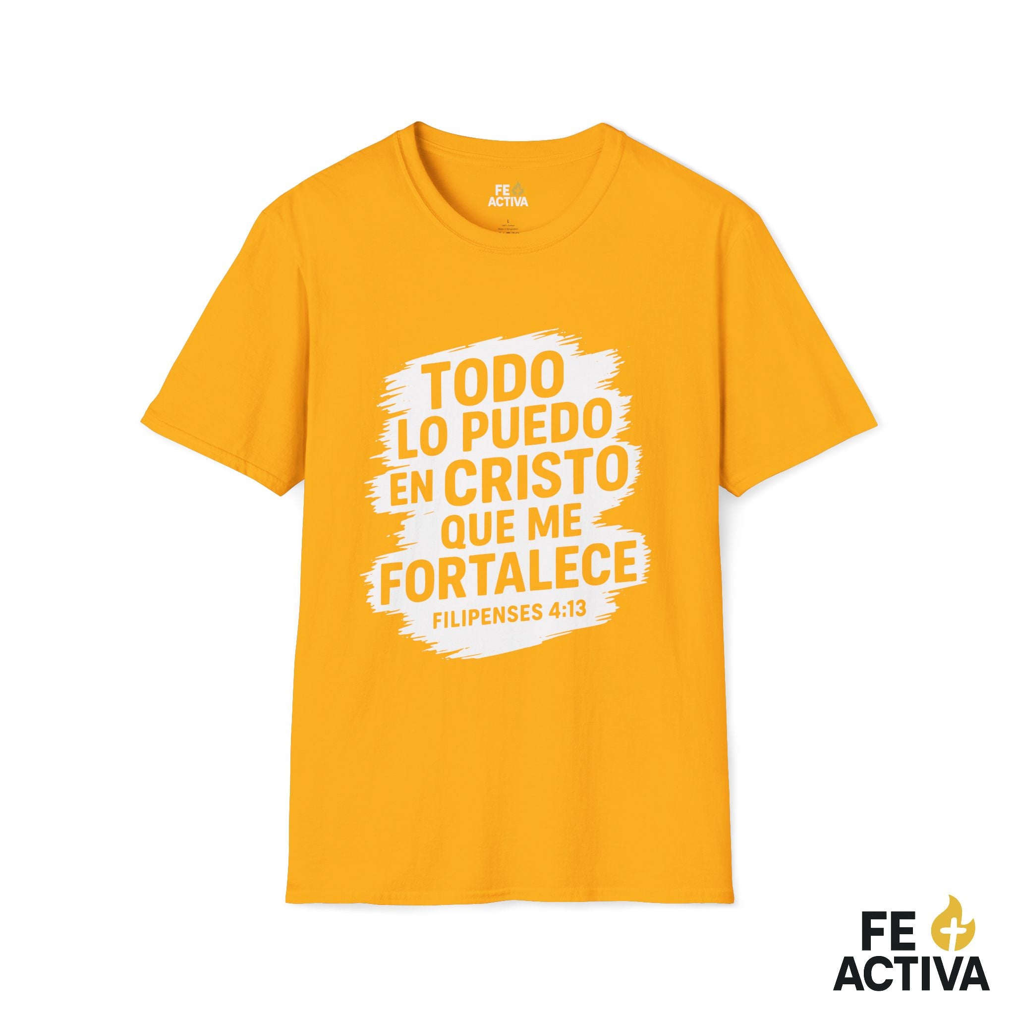 Filipenses 4:16 - Todo lo Puedo | Camiseta Cristiana | Fe Activa