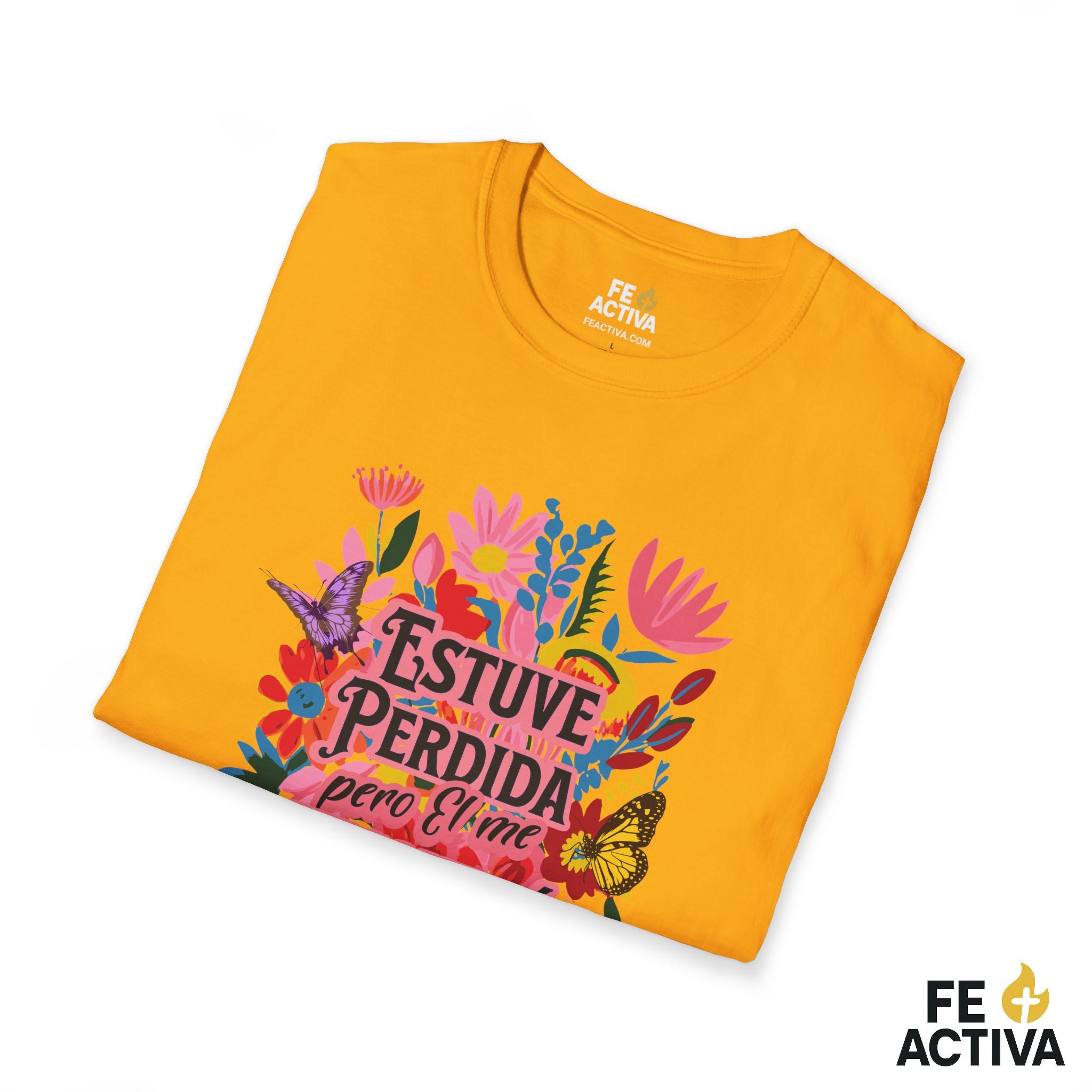 Estuve Perdida, pero Él me Encontró – Lucas 15:24 | Camiseta Cristiana | Fe Activa