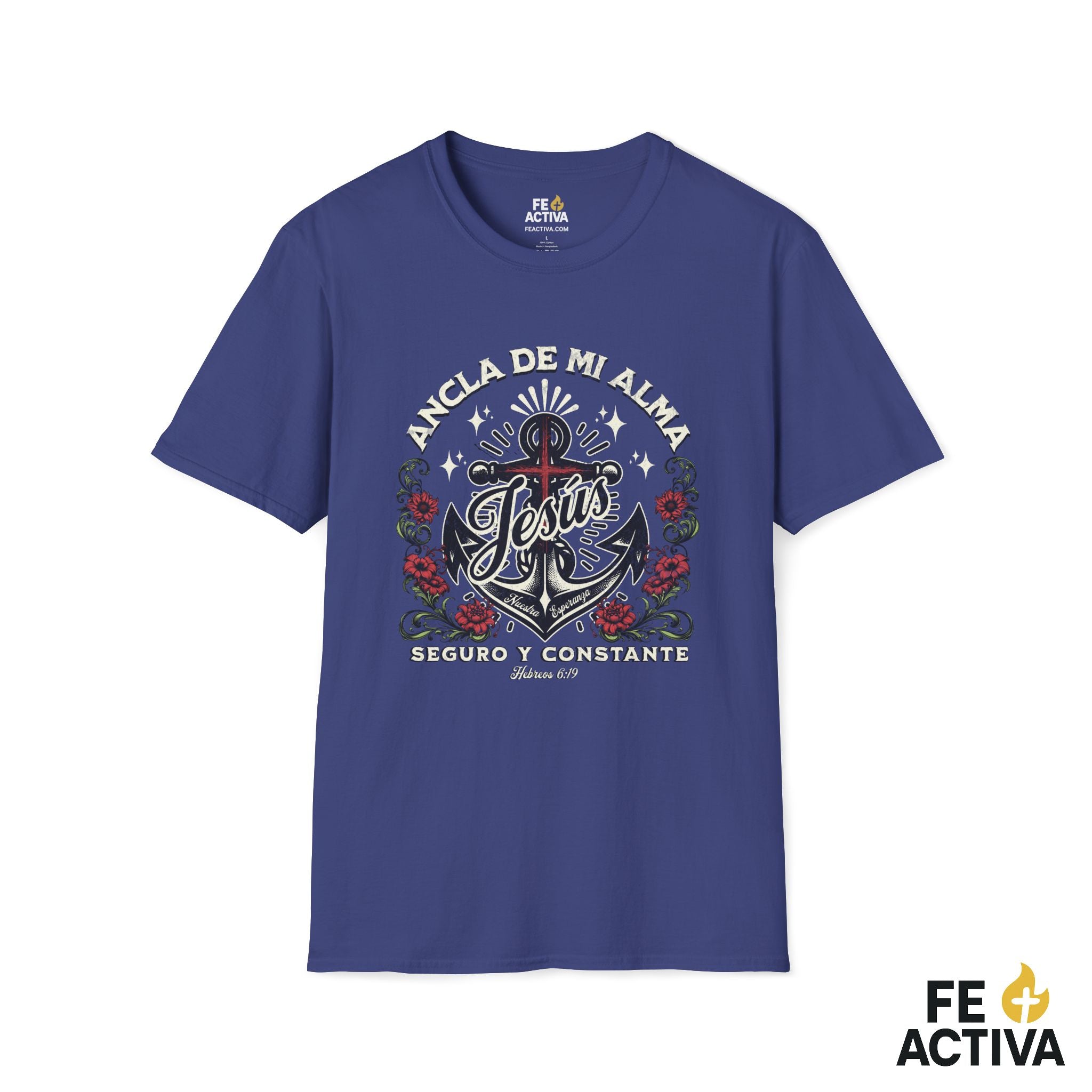 Ancla de mi Alma – Hebreos 6:19 | Camiseta Cristiana | Fe Activa