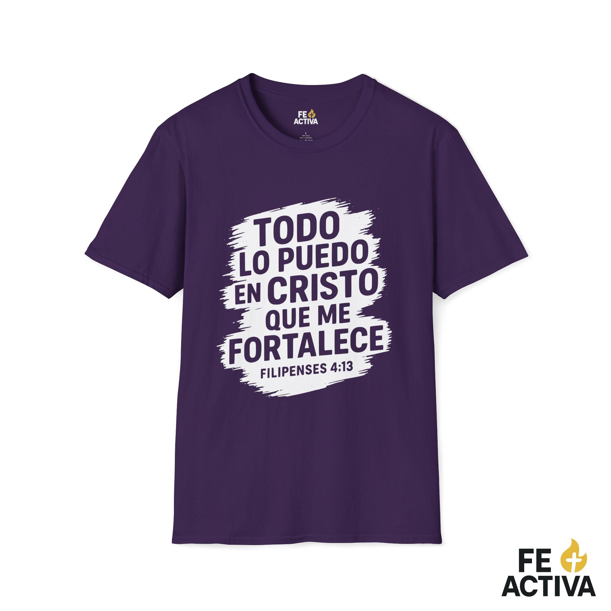 Filipenses 4:16 - Todo lo Puedo | Camiseta Cristiana | Fe Activa