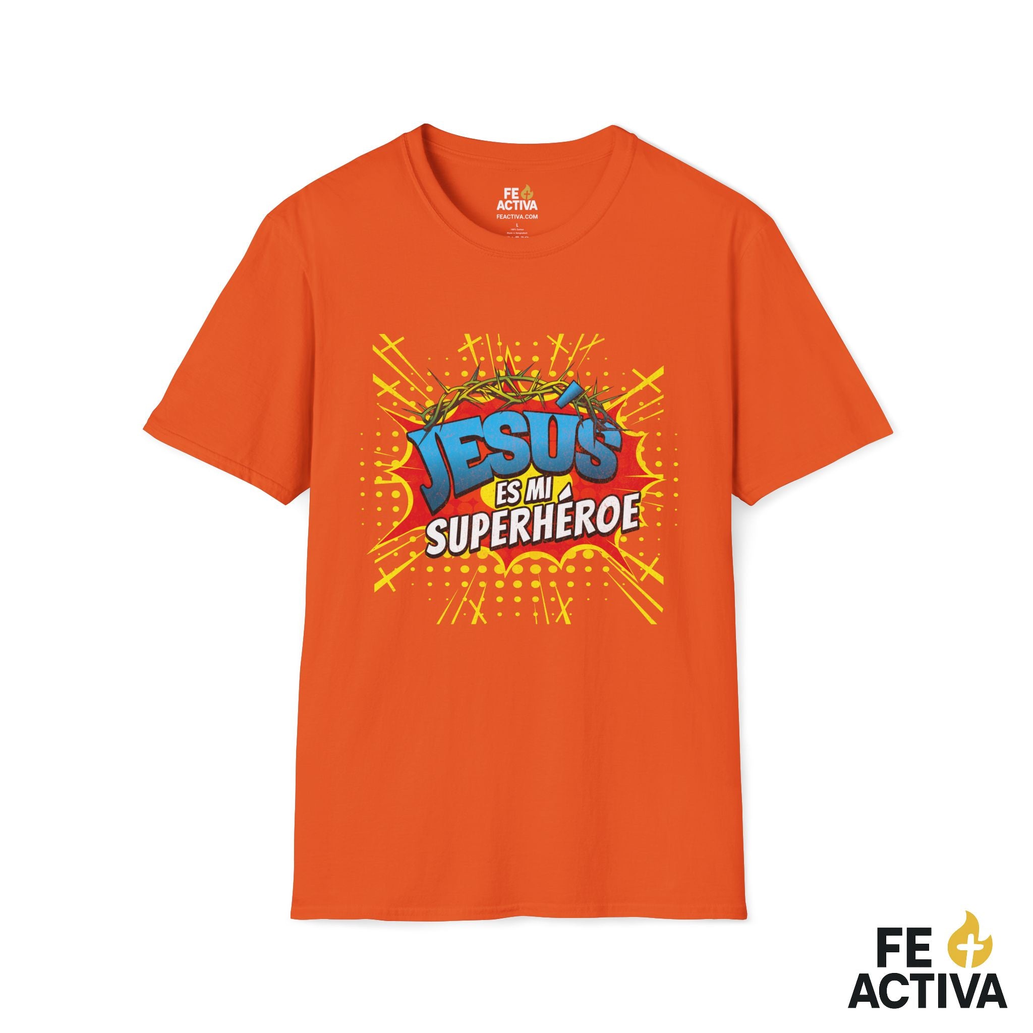 Jesús es mi Superhéroe – Juan 15:13 | Camiseta Cristiana | Fe Activa