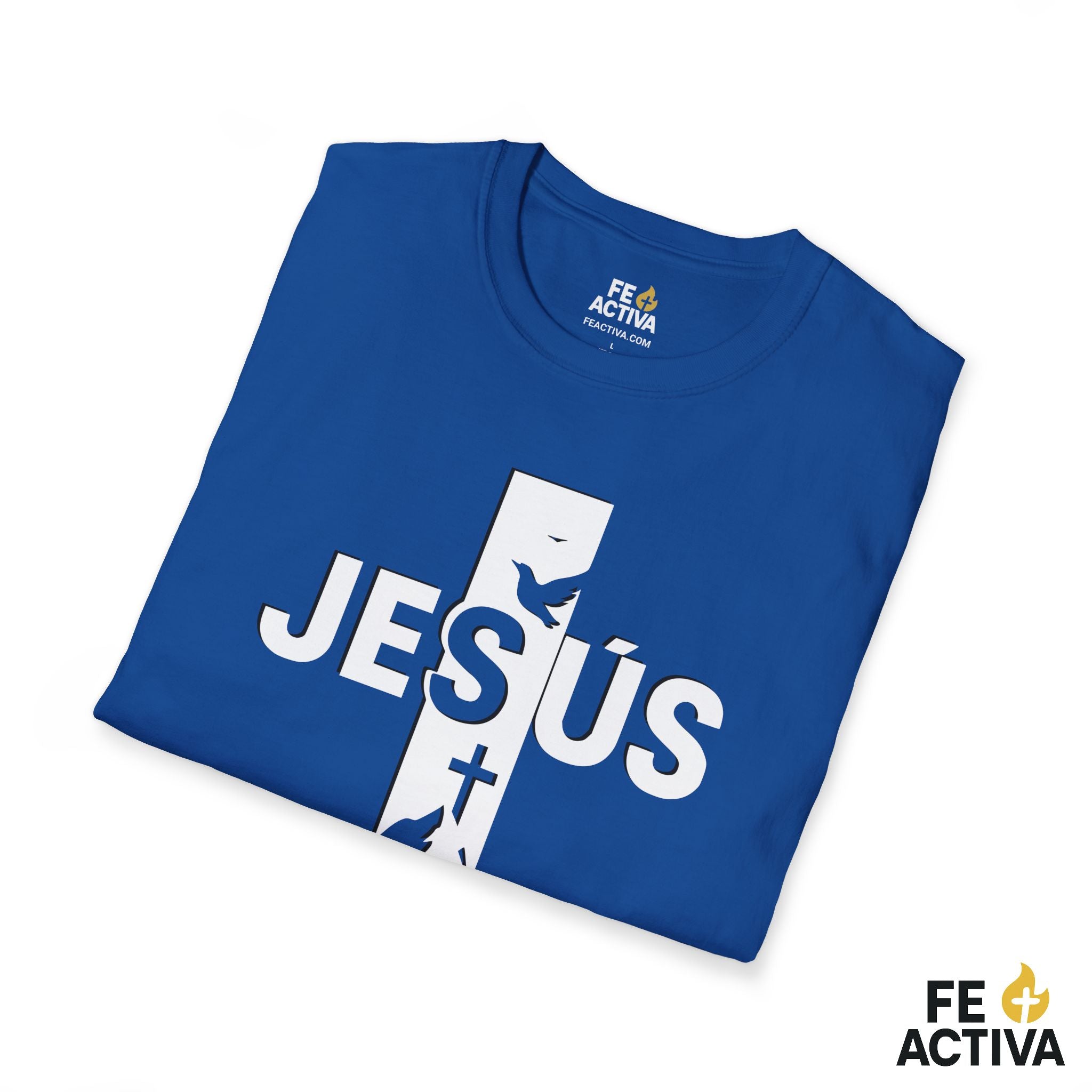 Jesus + Cruz: Camino, Verdad y Vida  | Camiseta Cristiana | Fe Activ:a