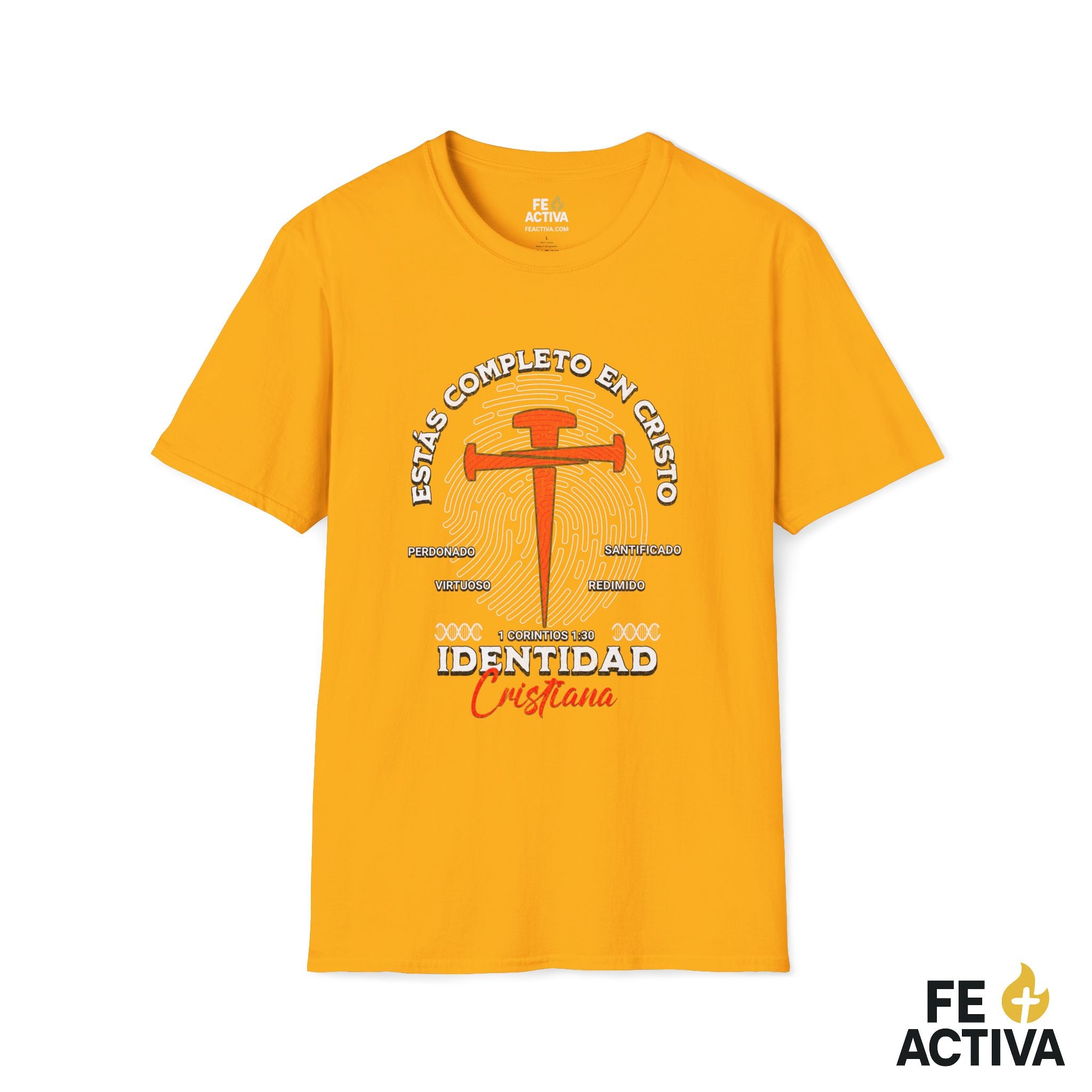 Identidad Cristiana – 1 Corintios 1:30 | Camiseta Cristiana | Fe Activa