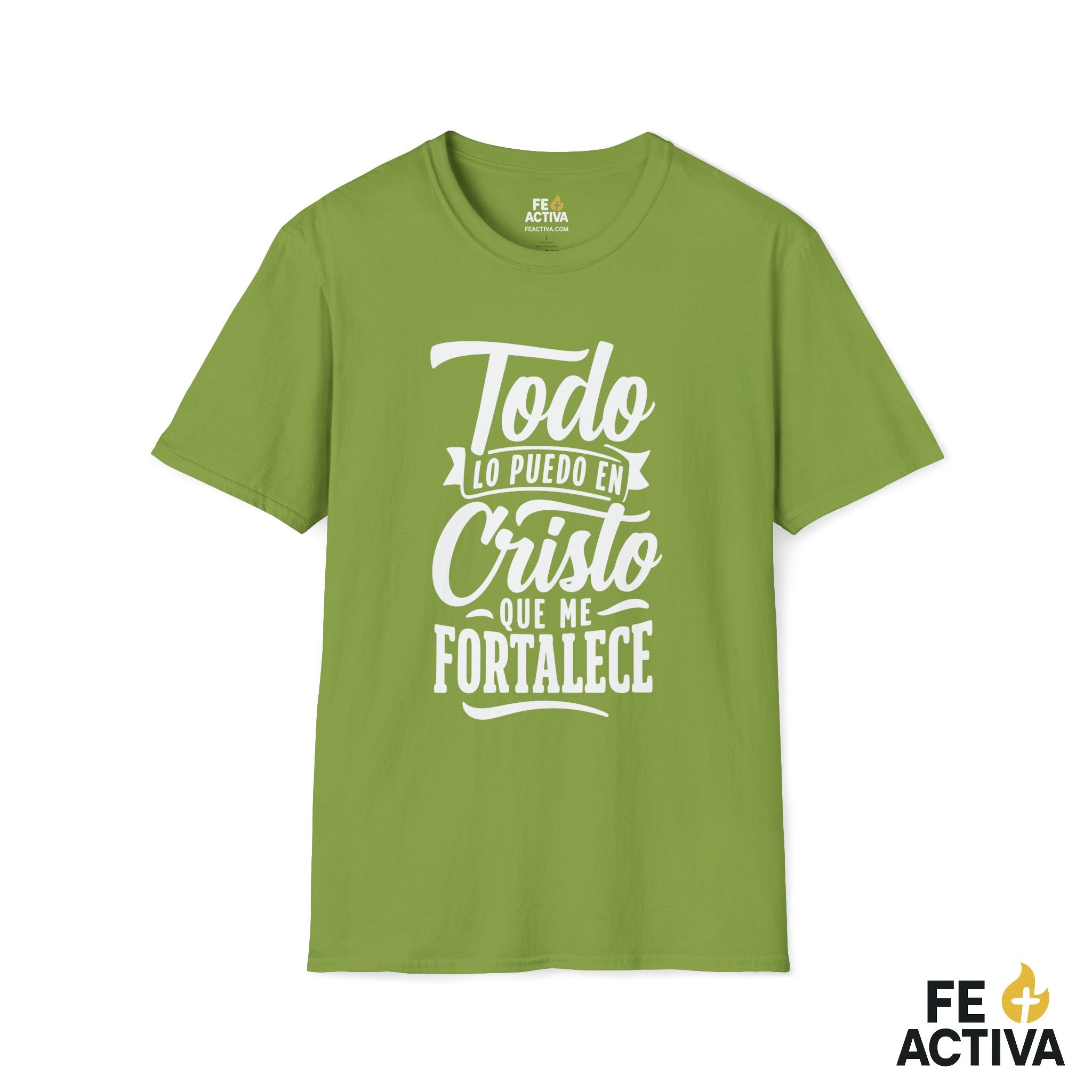 Todo lo Puedo en Cristo – Filipenses 4:13 | Camiseta Cristiana | Fe Activa