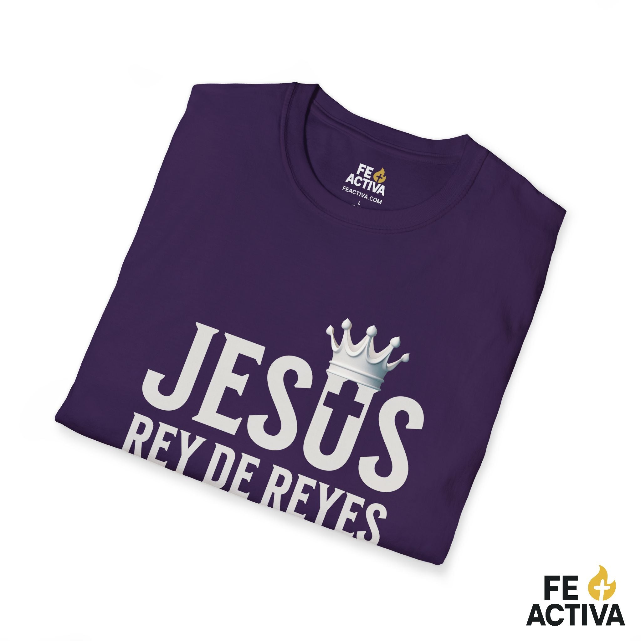 Jesus Rey de Reyes | Apocalipsis 19:16  | Camiseta Cristiana | Fe Activa