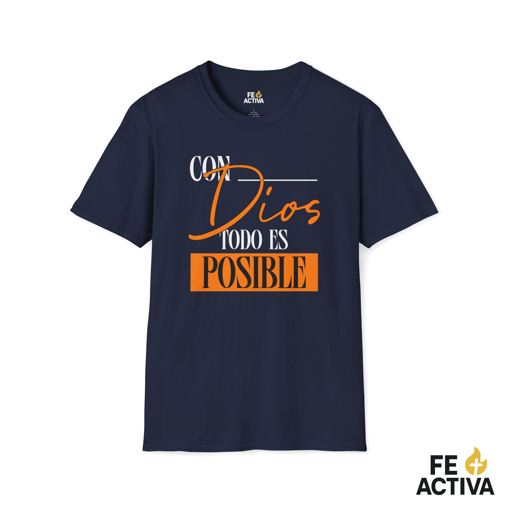 Con Dios todo es posible – Camiseta Cristiana Unisex