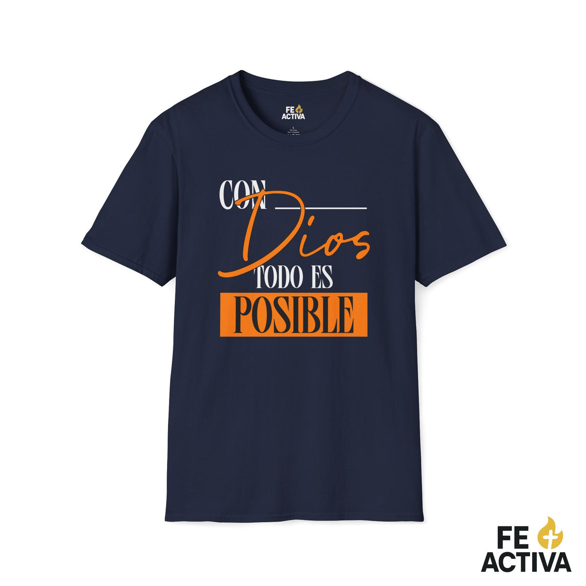 Con Dios todo es posible – Camiseta Cristiana Unisex