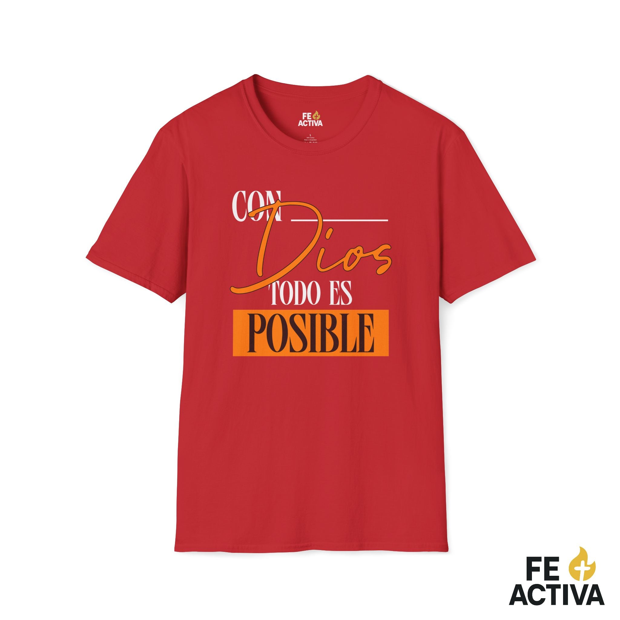Con Dios todo es posible – Camiseta Cristiana Unisex